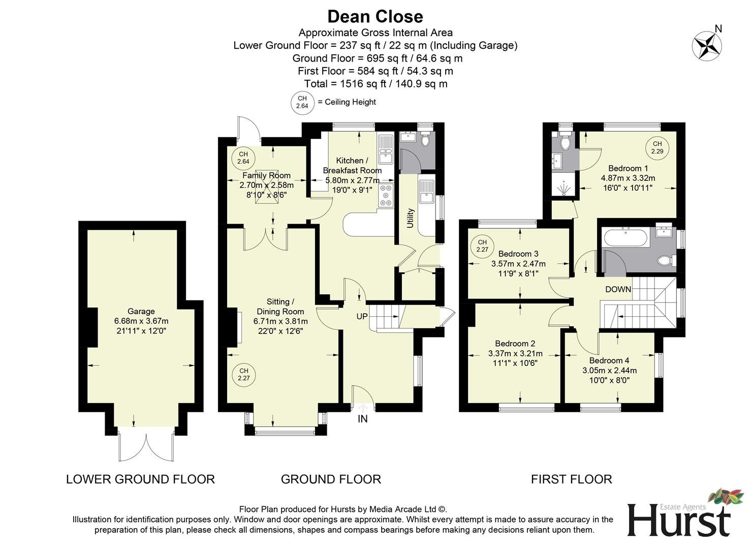 3, Dean Close, High Wycombe floorplan