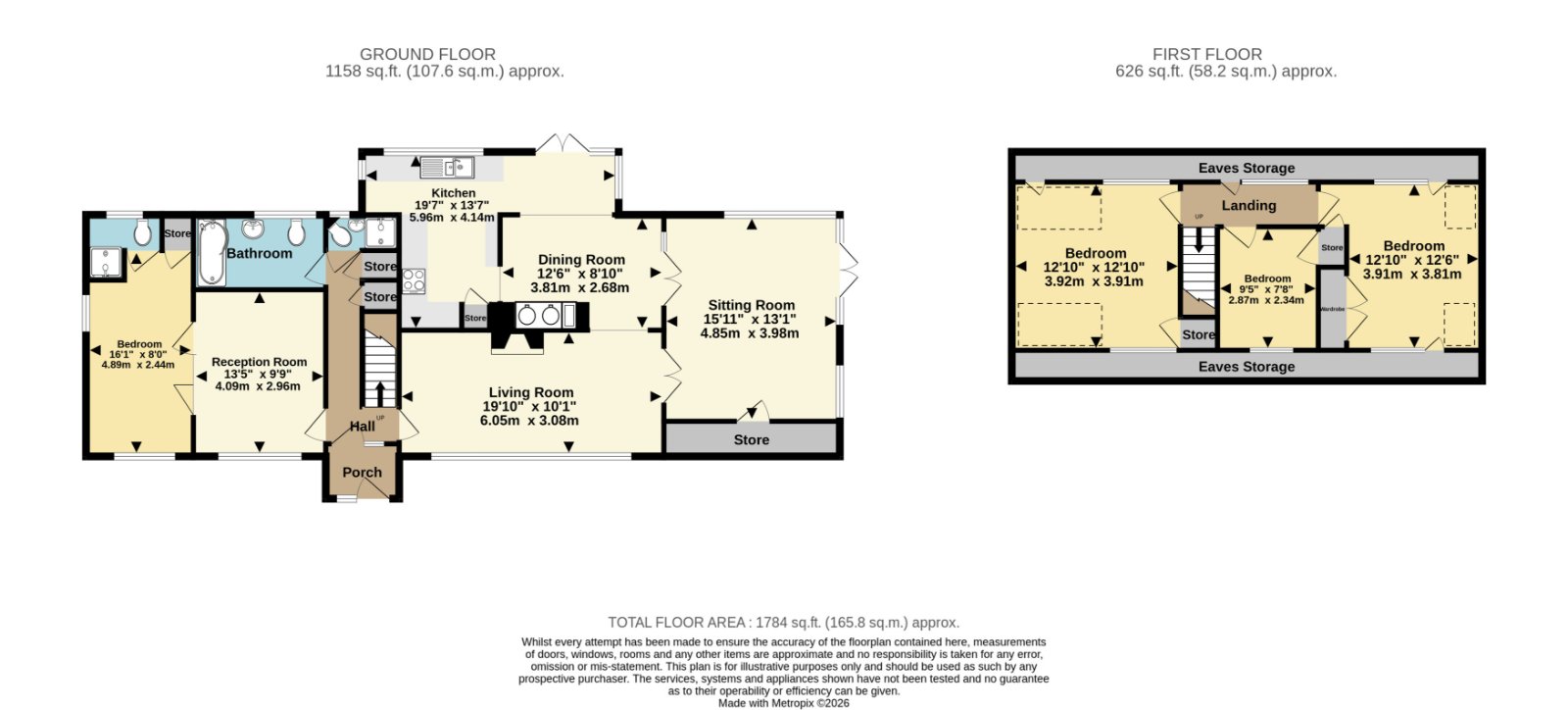 Roscommon,, Bower Road, Ashford floorplan