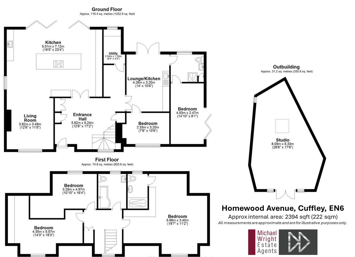 3, Homewood Avenue, Cuffley floorplan