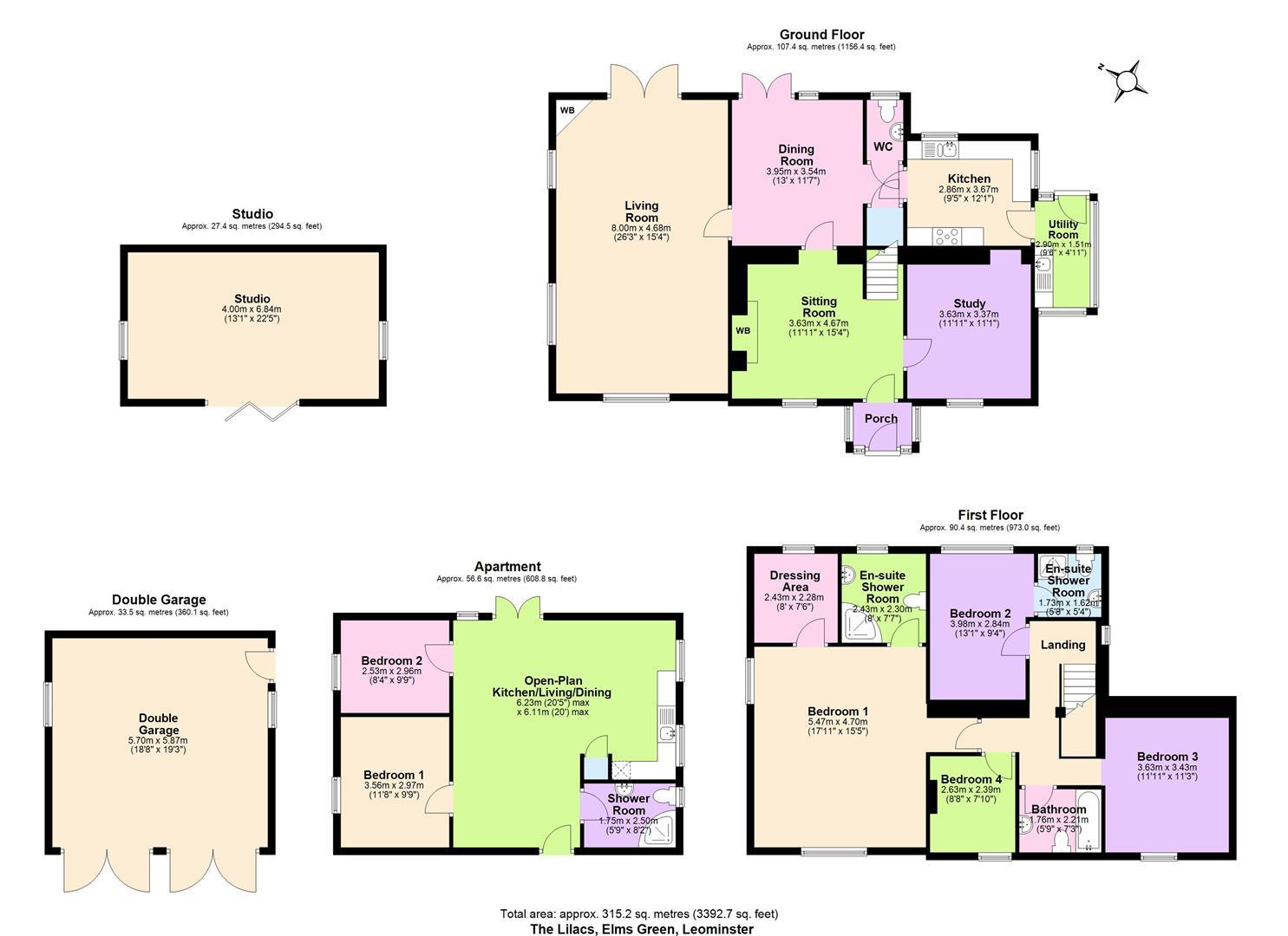 The Lilacs, Leominster floorplan