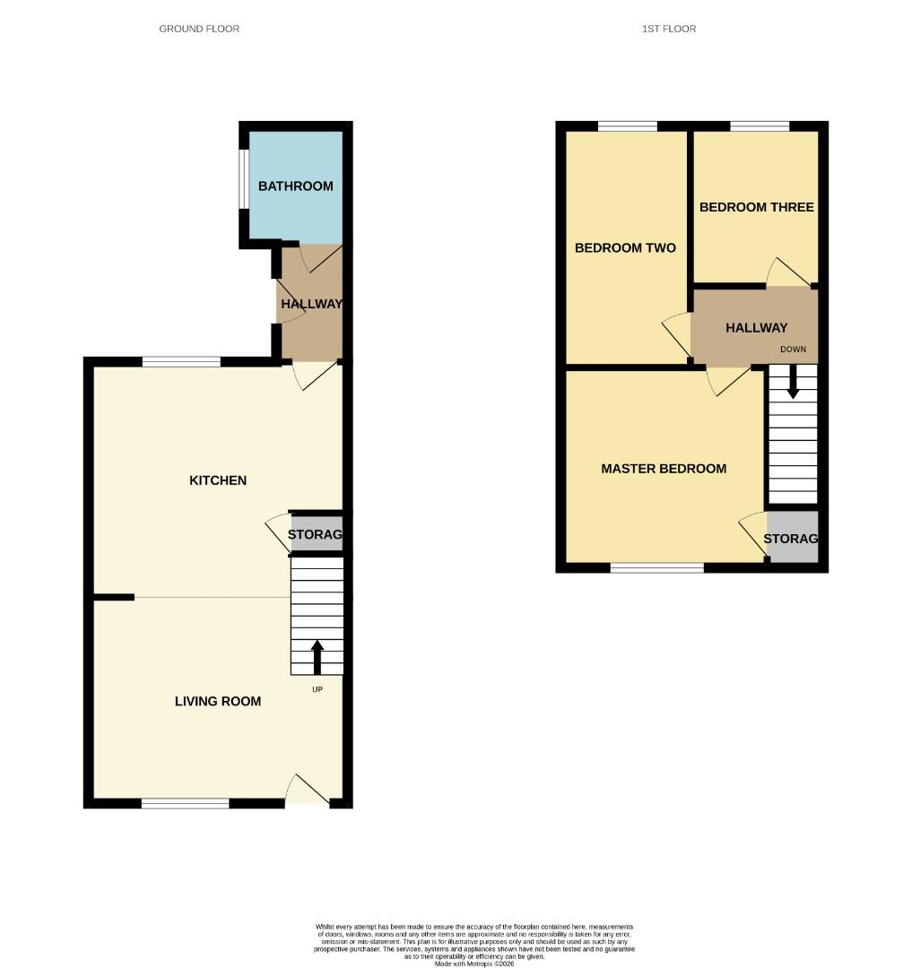 2, School Street, Howden Le Wear Crook floorplan