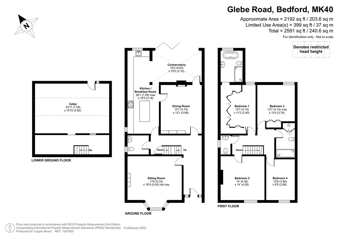 13, Glebe Road, Bedford floorplan