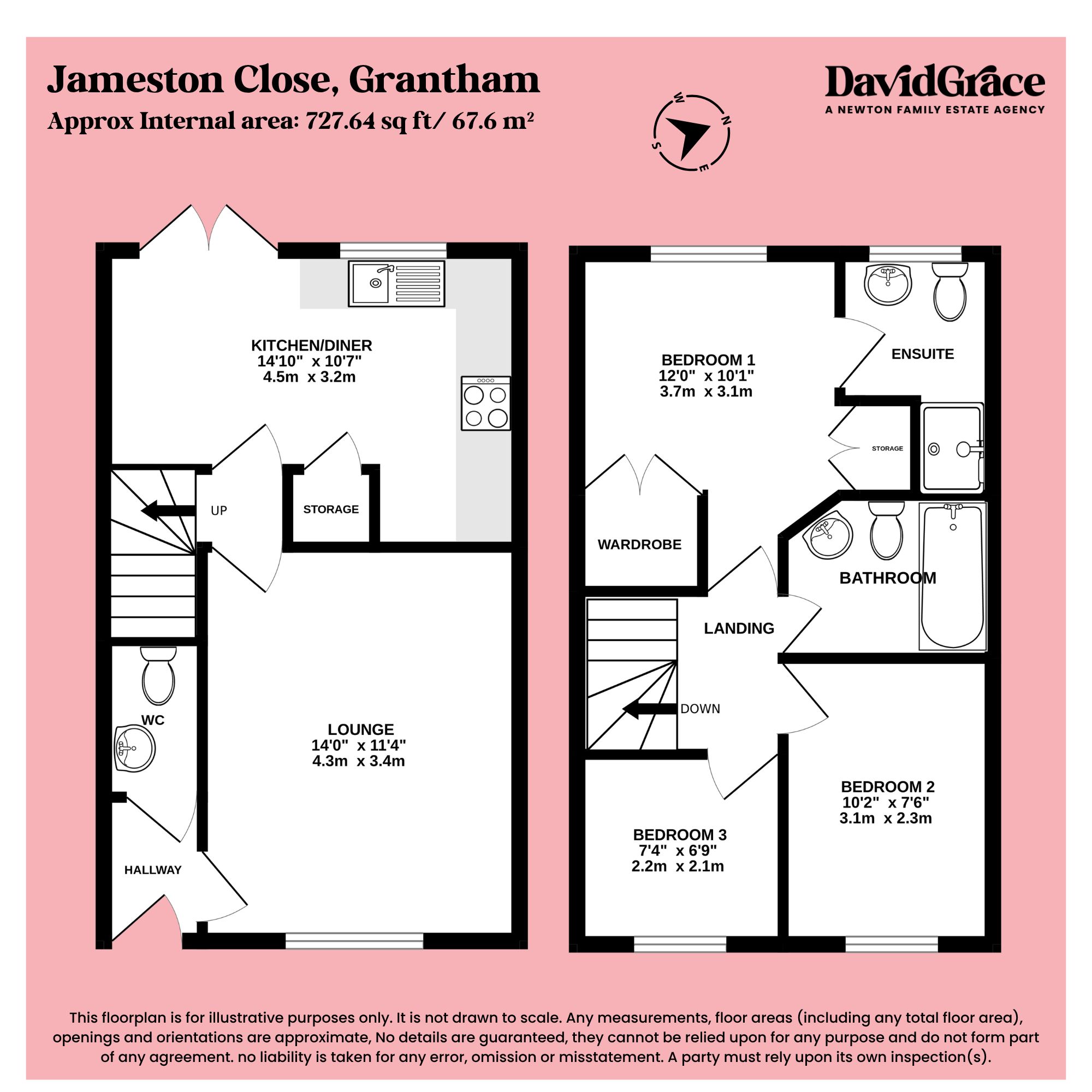 4 Jameston Close, Grantham floorplan