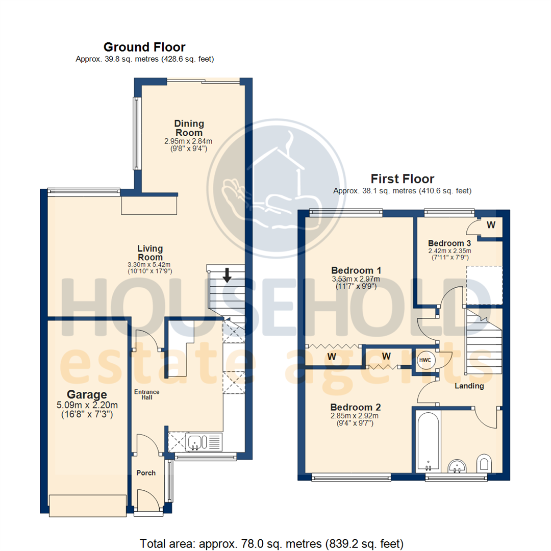 3 Bedrooms Terraced house for sale in Dale Close, Dunstable, Bedfordshire LU5