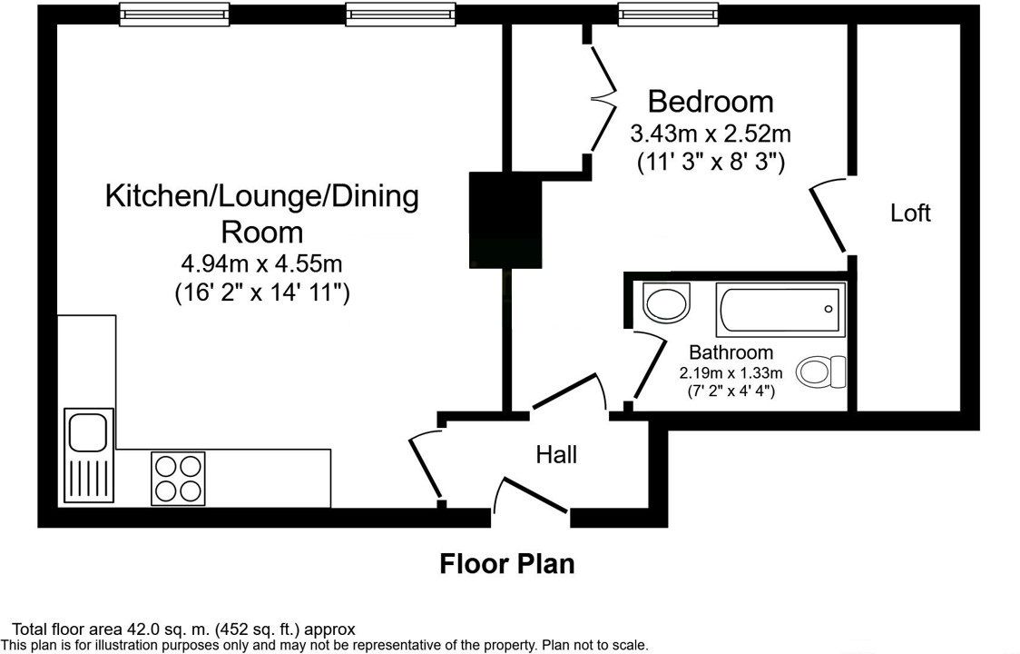 Flat 7, 66 Anstey Road, Alton floorplan