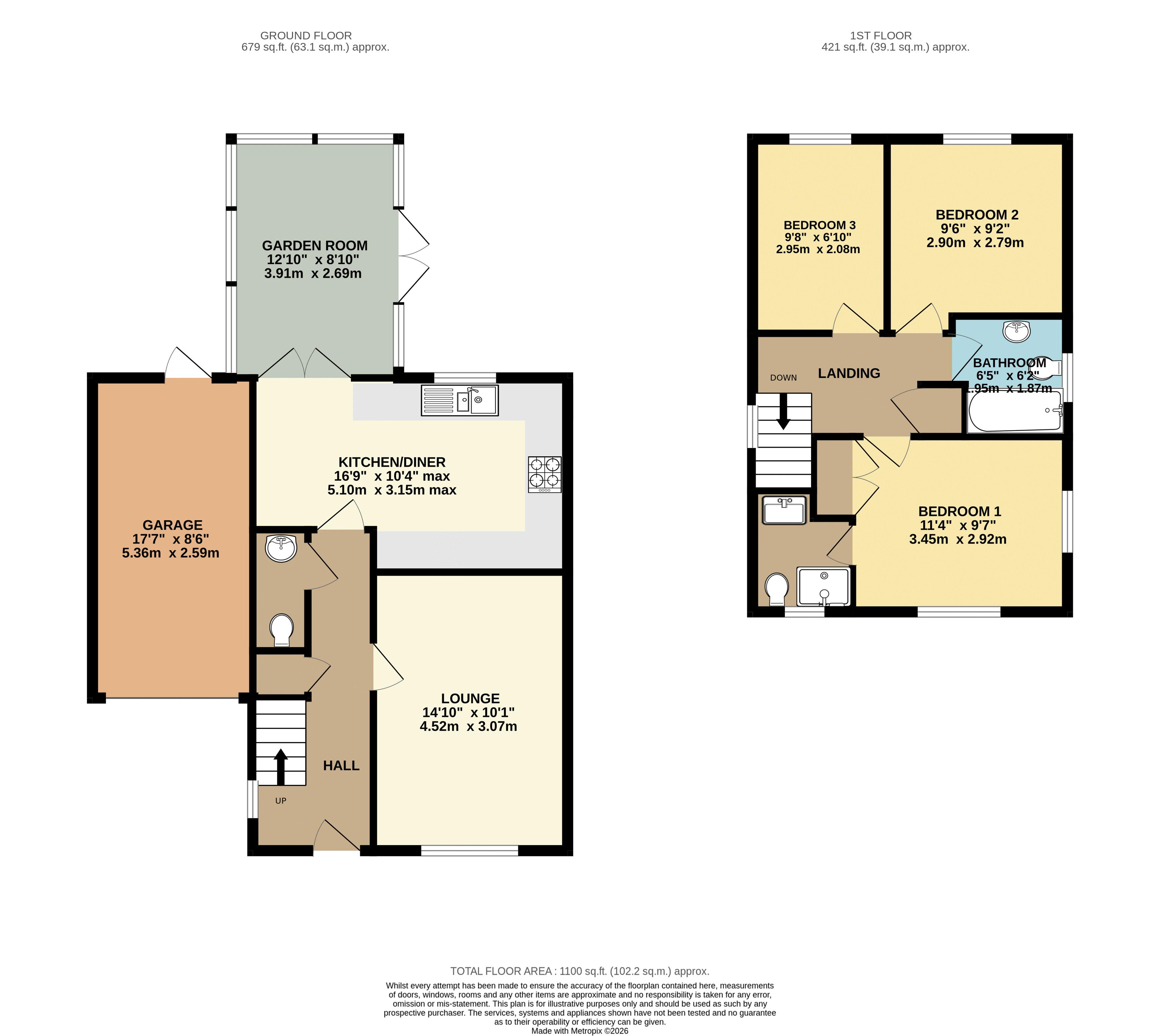 23, Jubilee Close, Lincoln floorplan