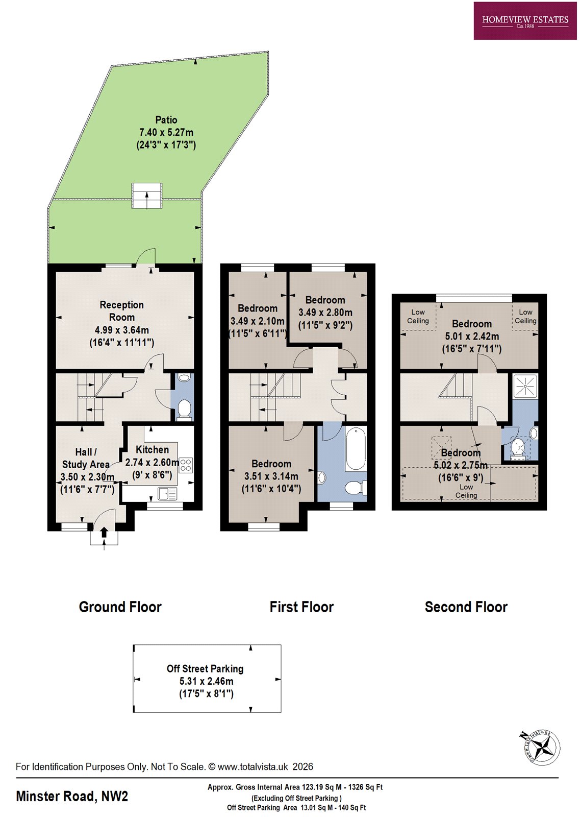 75, Minster Road, London floorplan