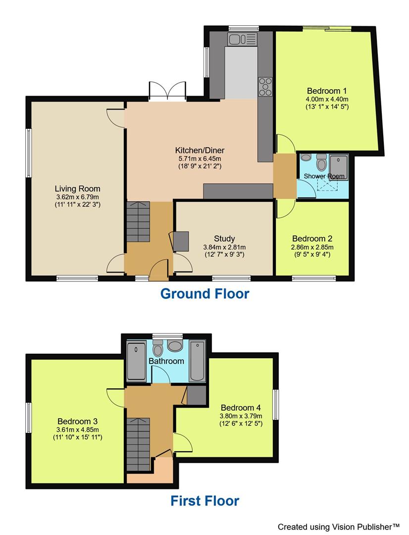 110, Reevy Road, Bradford floorplan