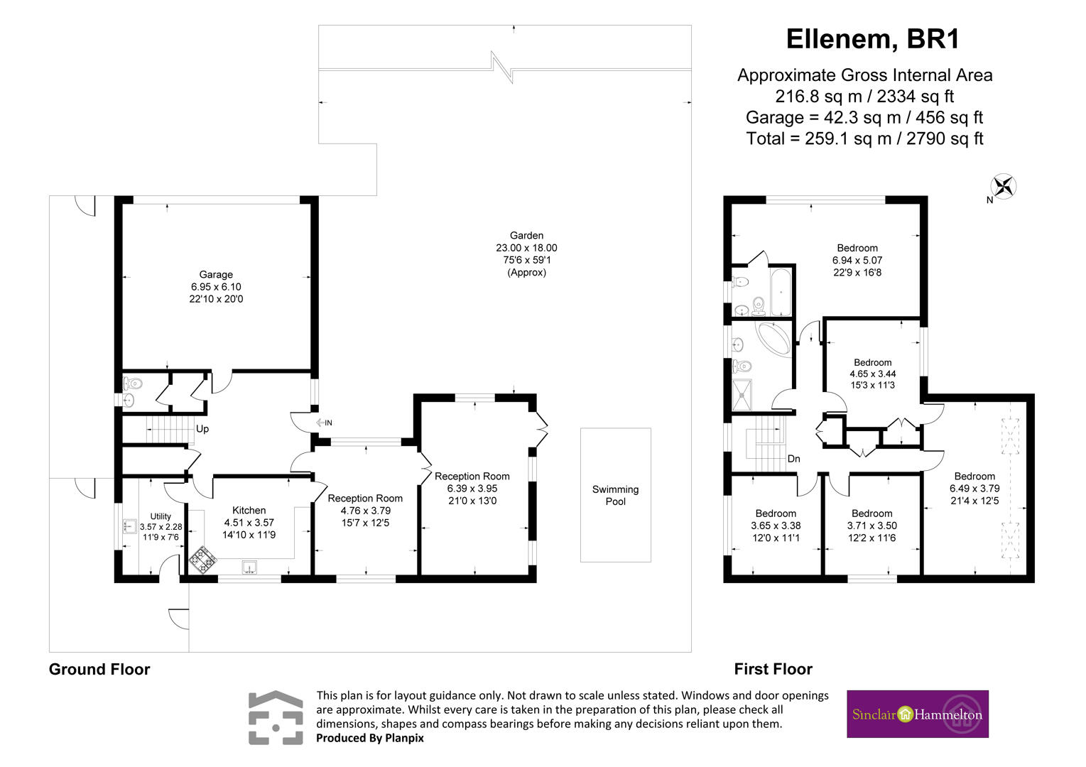 Ellenem, Chislehurst Road, Bickley floorplan
