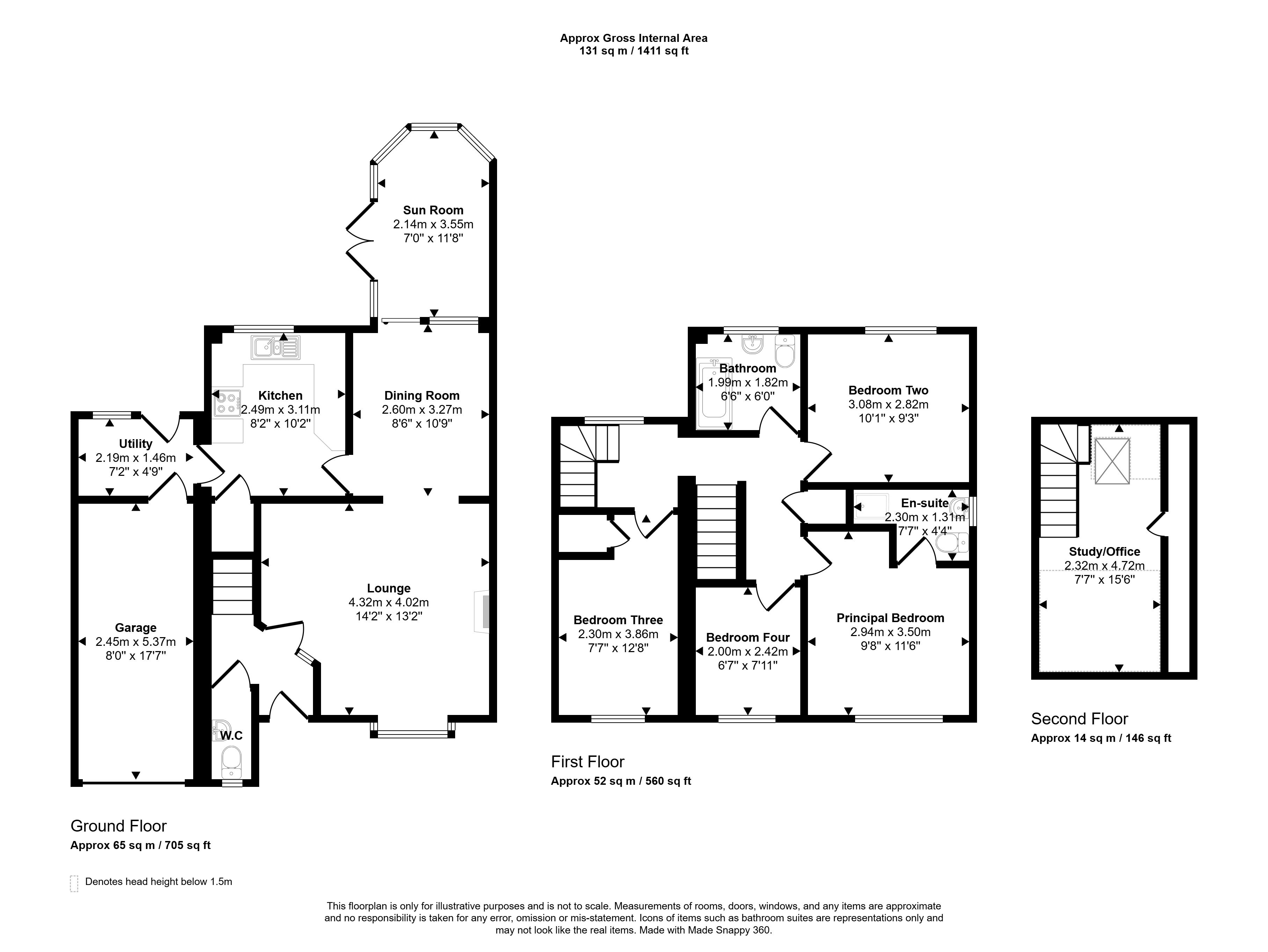 70, Coptleigh, Houghton Le Spring floorplan
