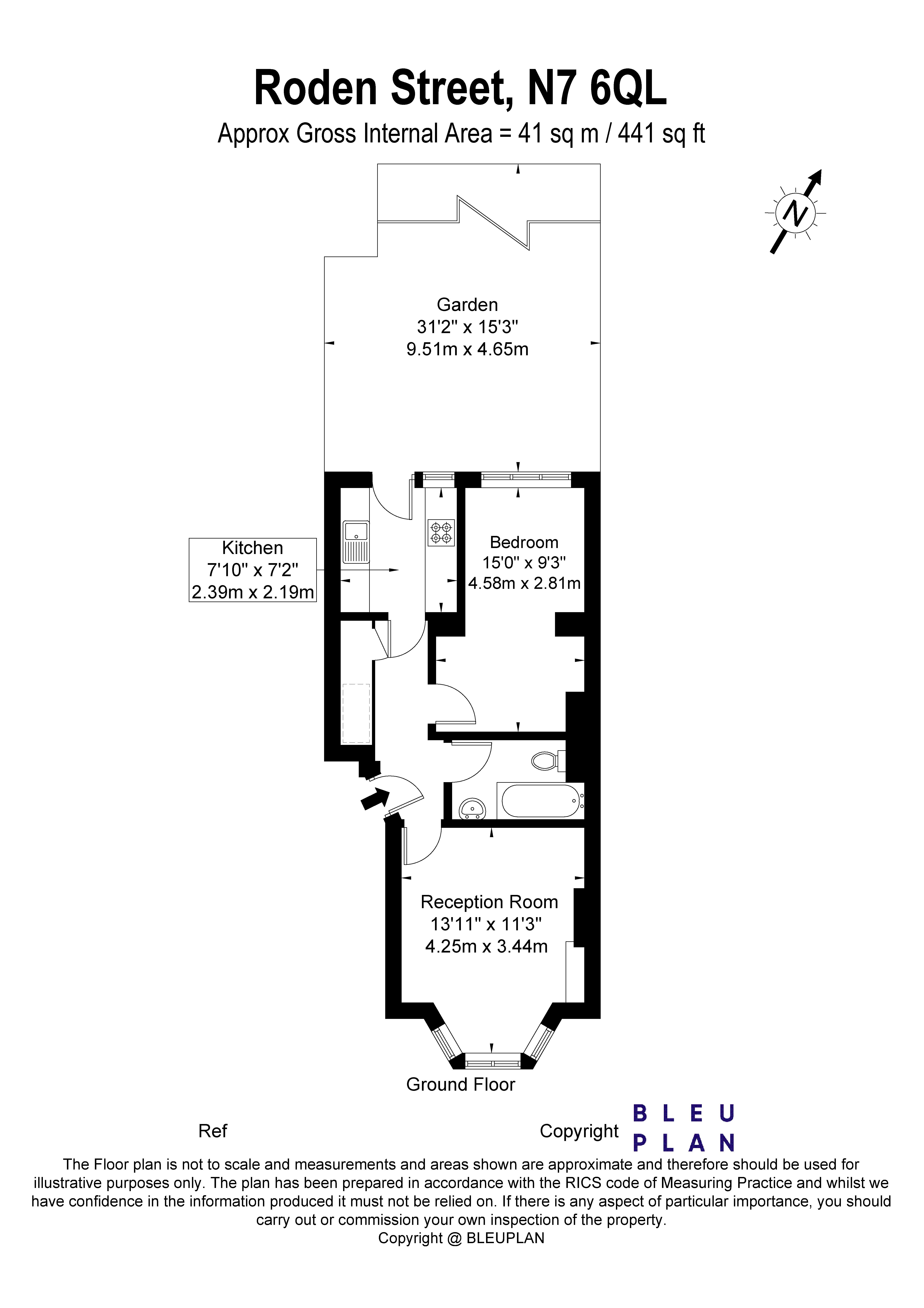 12A, Roden Street, London floorplan