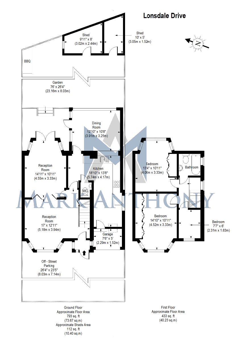 Torrington Gardens, London floorplan