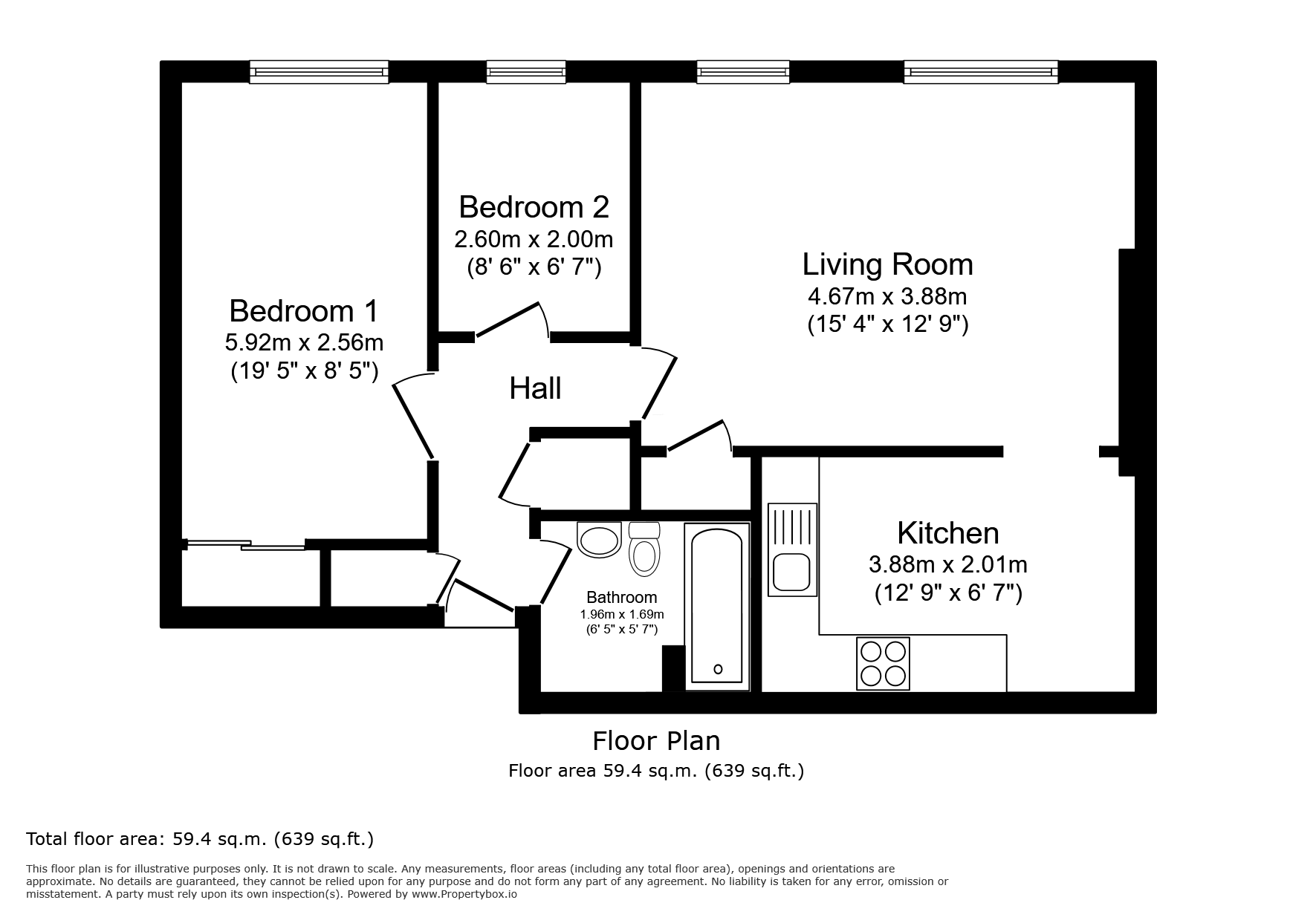 Flat 5, Cranberry Terrace, Southampton floorplan