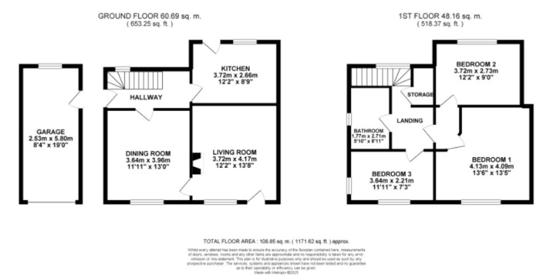 87, Church Road, Ashley floorplan
