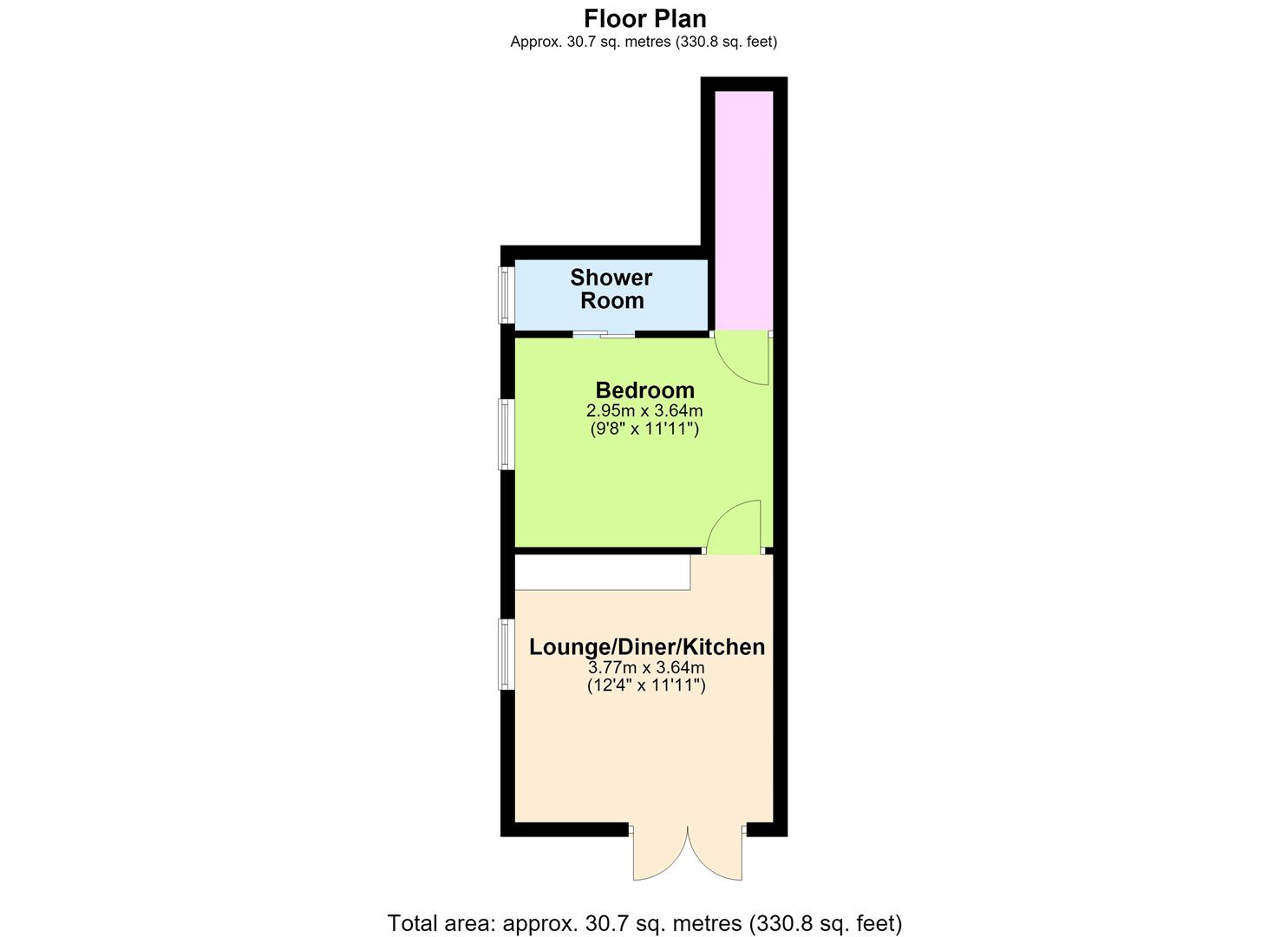 Flat 2, 23, Western Place, Worthing floorplan