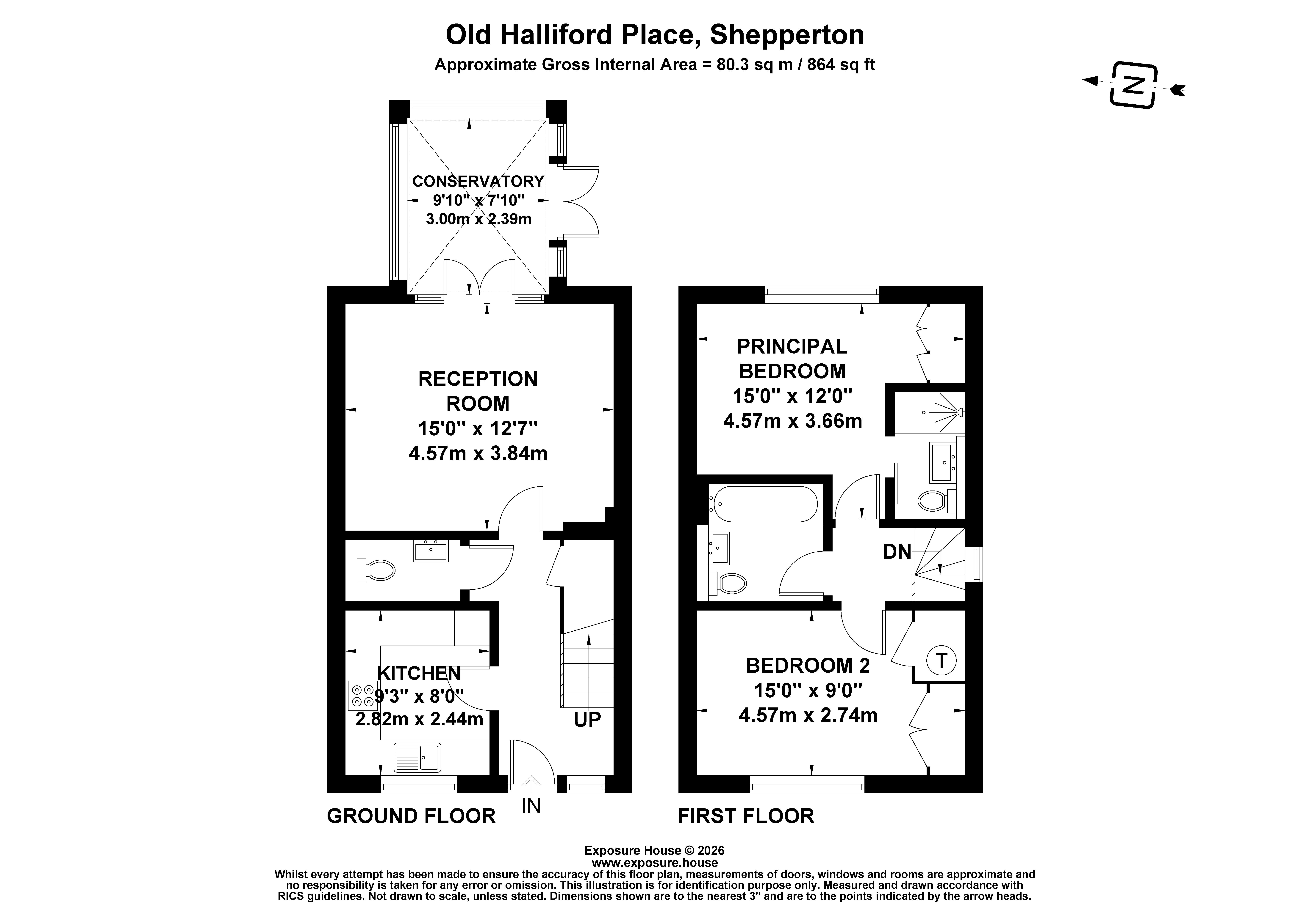 15, Old Halliford Place, Surrey floorplan