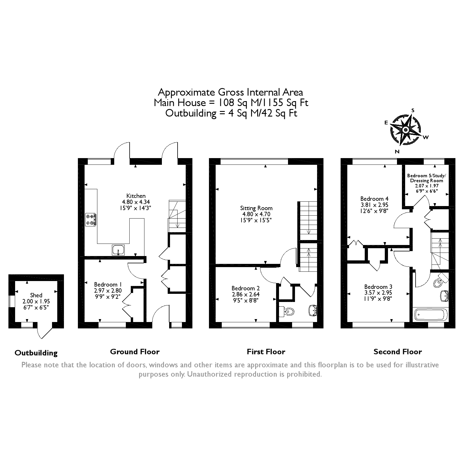 4 Bedrooms Terraced house for sale in Portland Terrace, Harvey Road, Guildford GU1