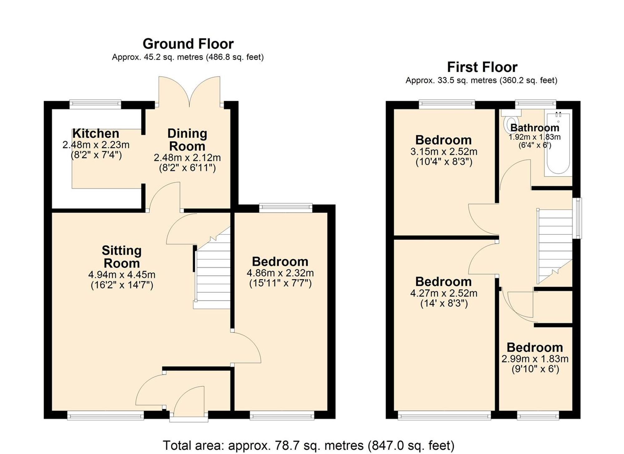 358 Wigan Road, Leigh floorplan