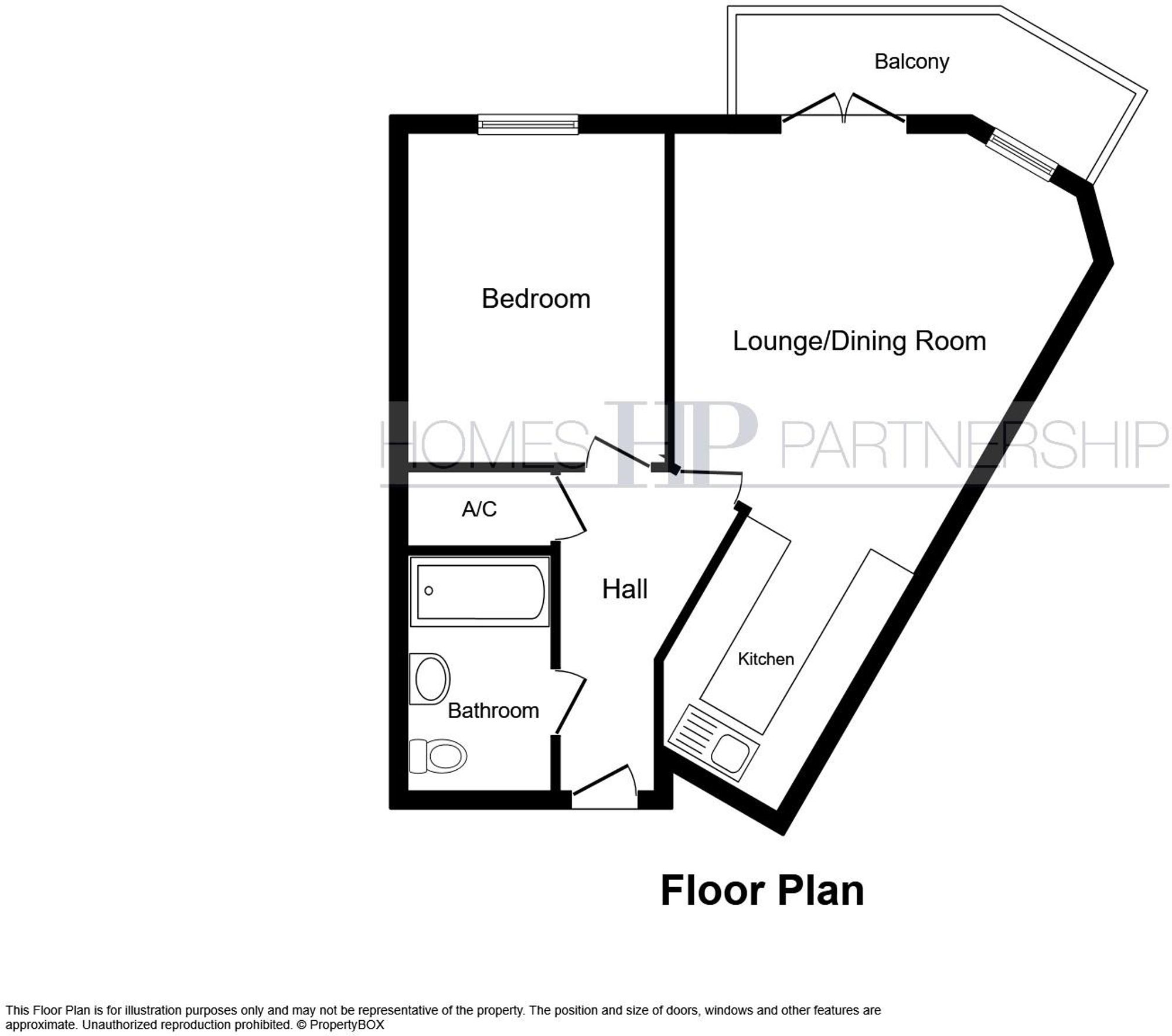 Flat 34, Finlay Court, Crawley floorplan
