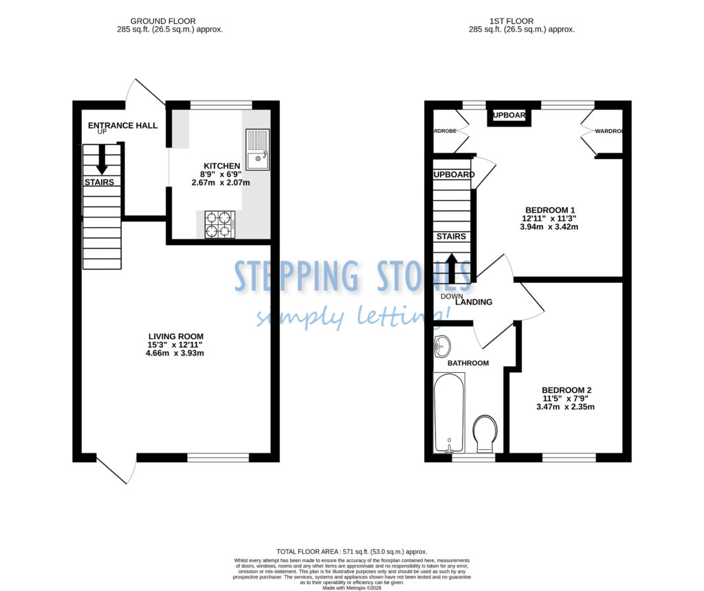 52, Waltham Gardens, Banbury floorplan