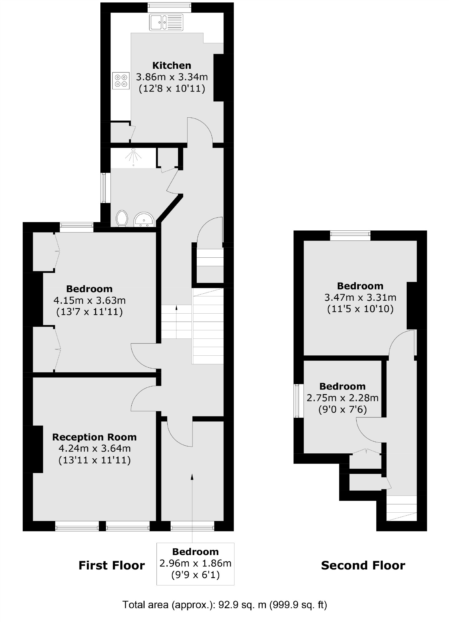 44B, Ryde Vale Road, London floorplan