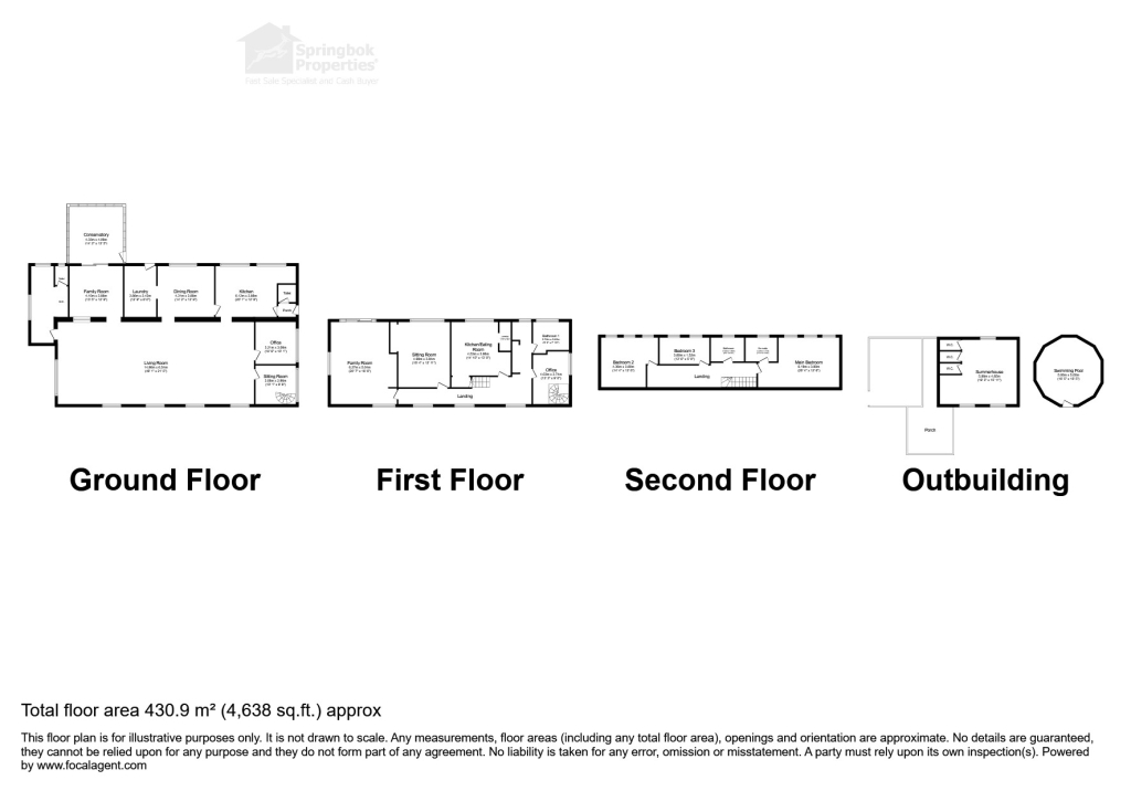 The Old School House, All Saints Church Lane, Pen-Y-Fai floorplan