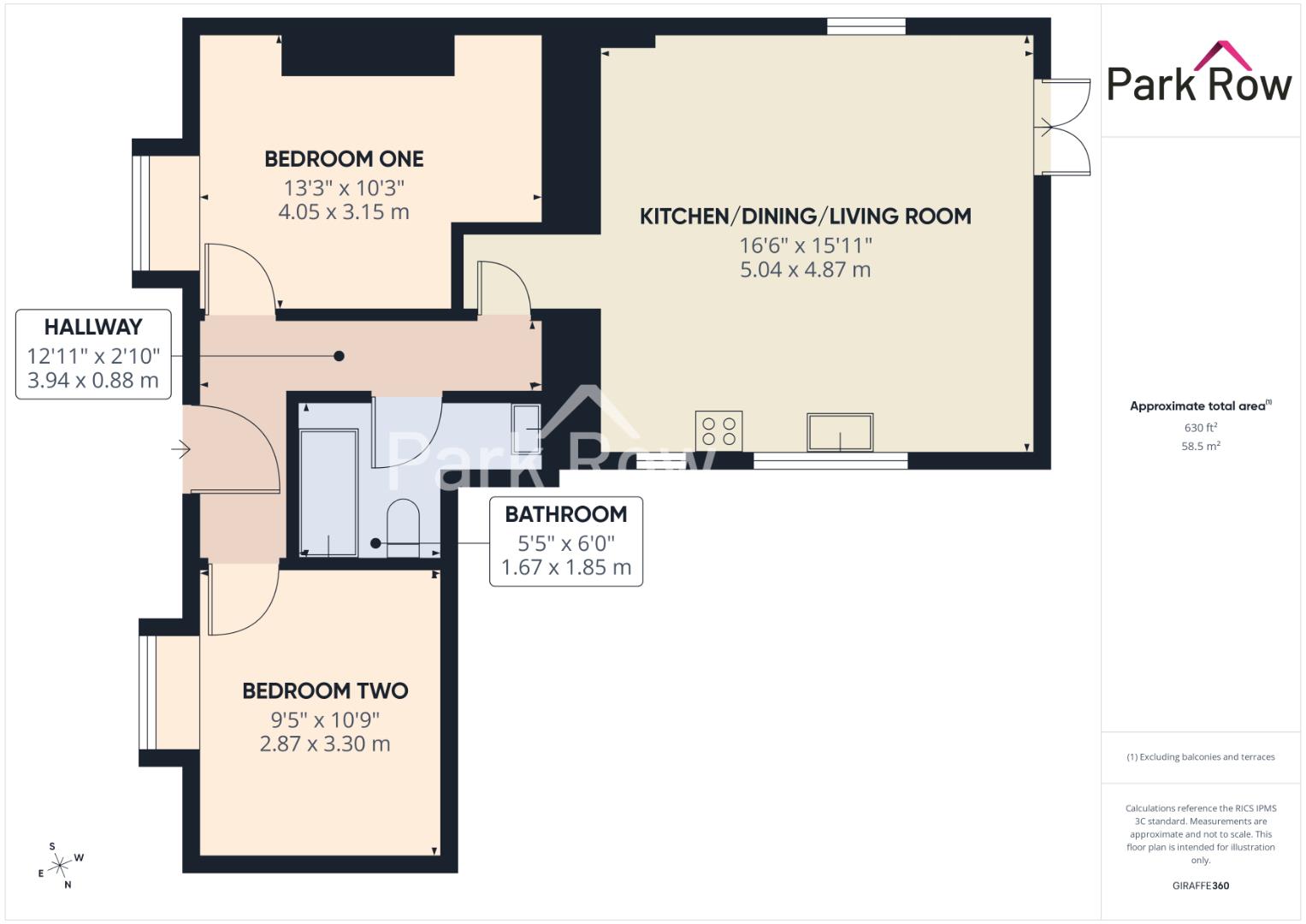 1A, Cherry Tree Court, Leeds floorplan