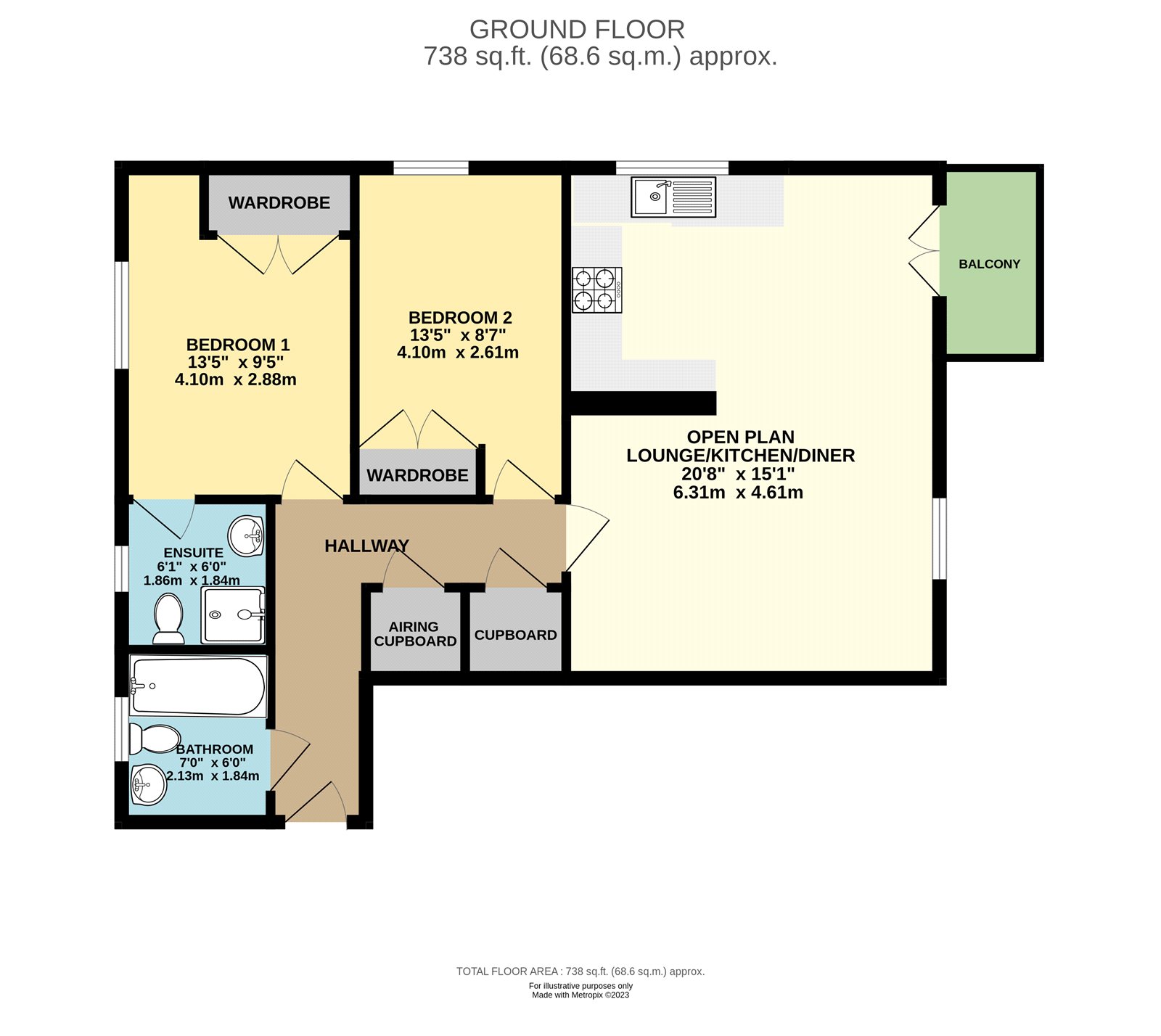59, Champs Sur Marne, Bristol floorplan