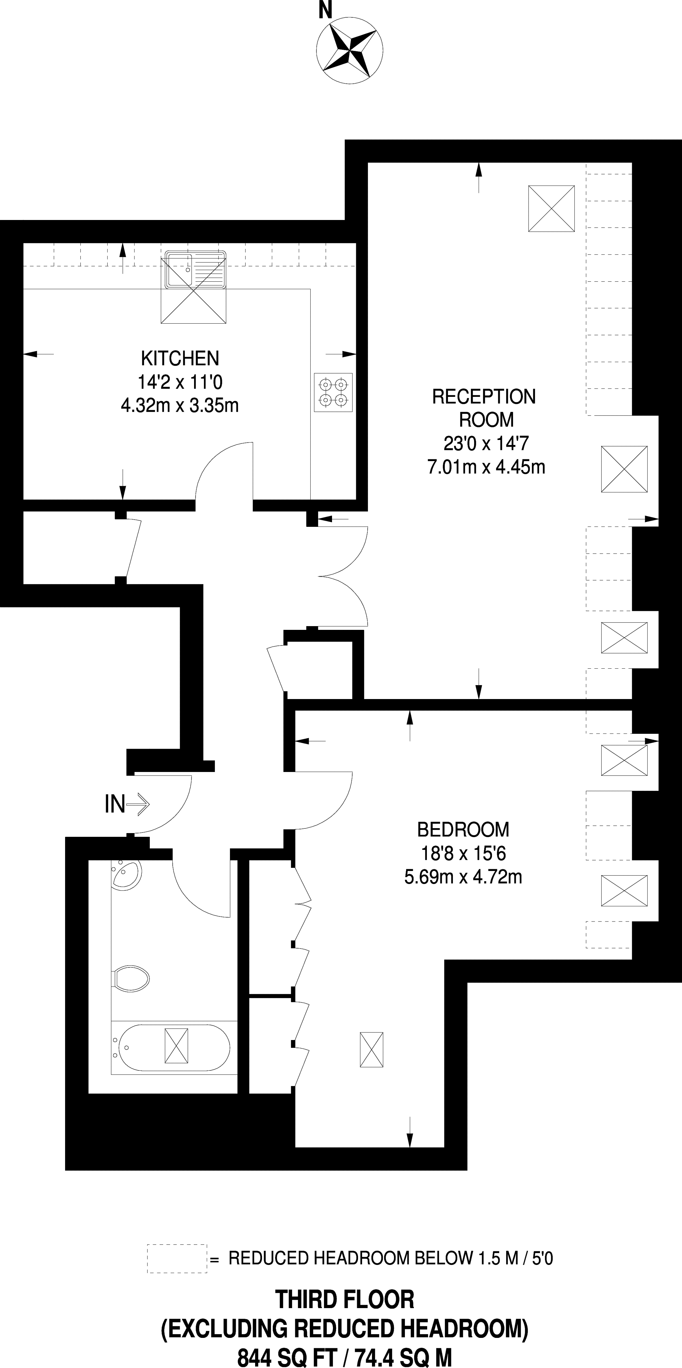 1 Bedrooms Flat to rent in Langdon Park, Teddington TW11