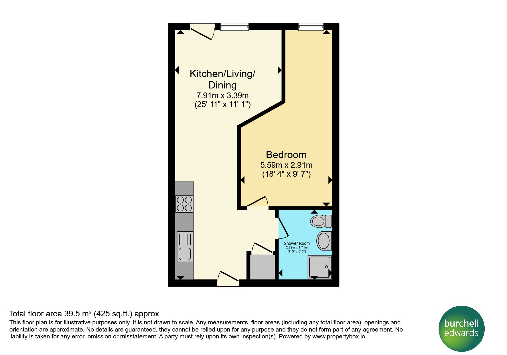 Apartment 9, Lady Well Views, Springwood Gardens, Belper floorplan