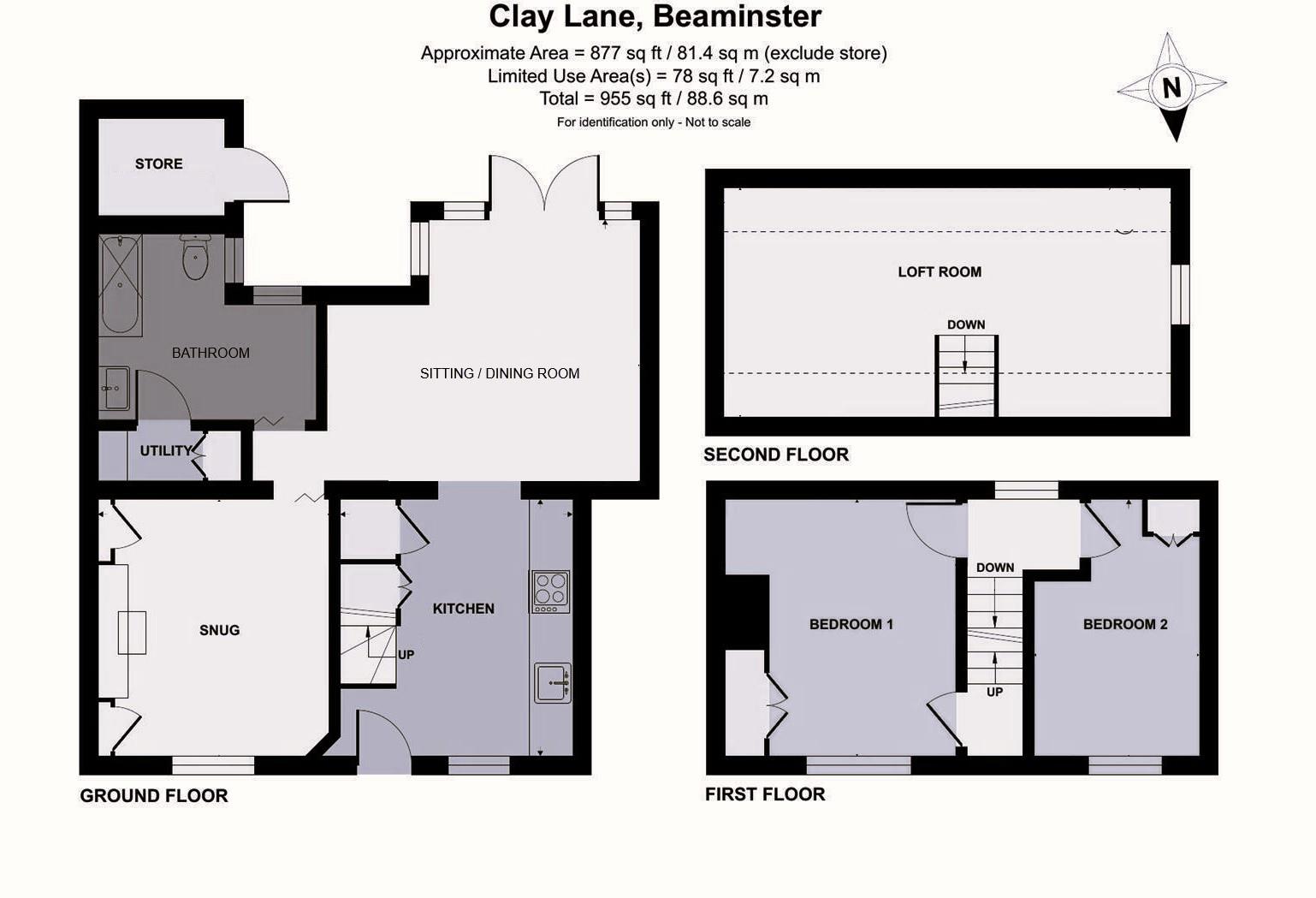 35, Clay Lane, Beaminster floorplan