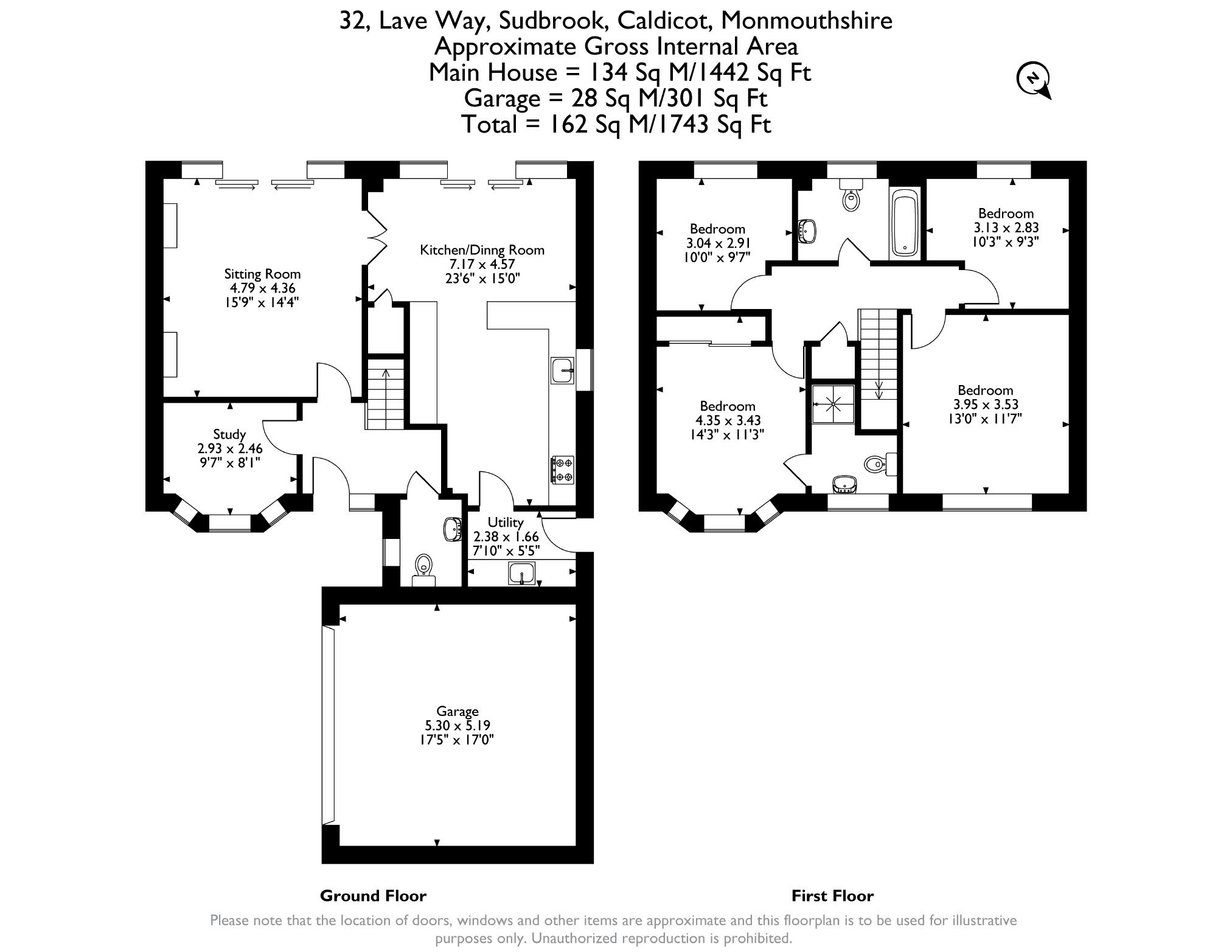 32, Lave Way, Sudbrook floorplan