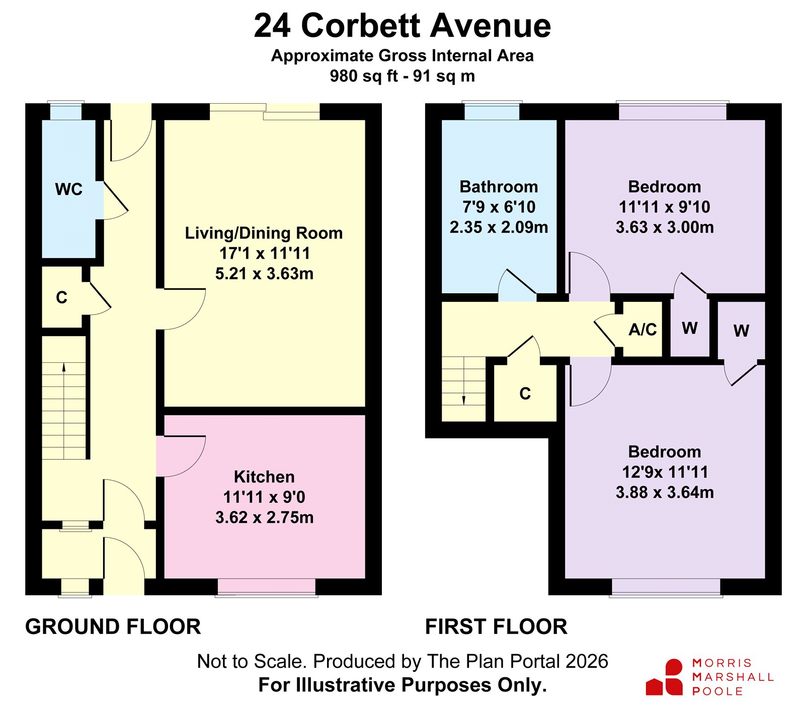 24, Corbett Avenue, Gwynedd floorplan
