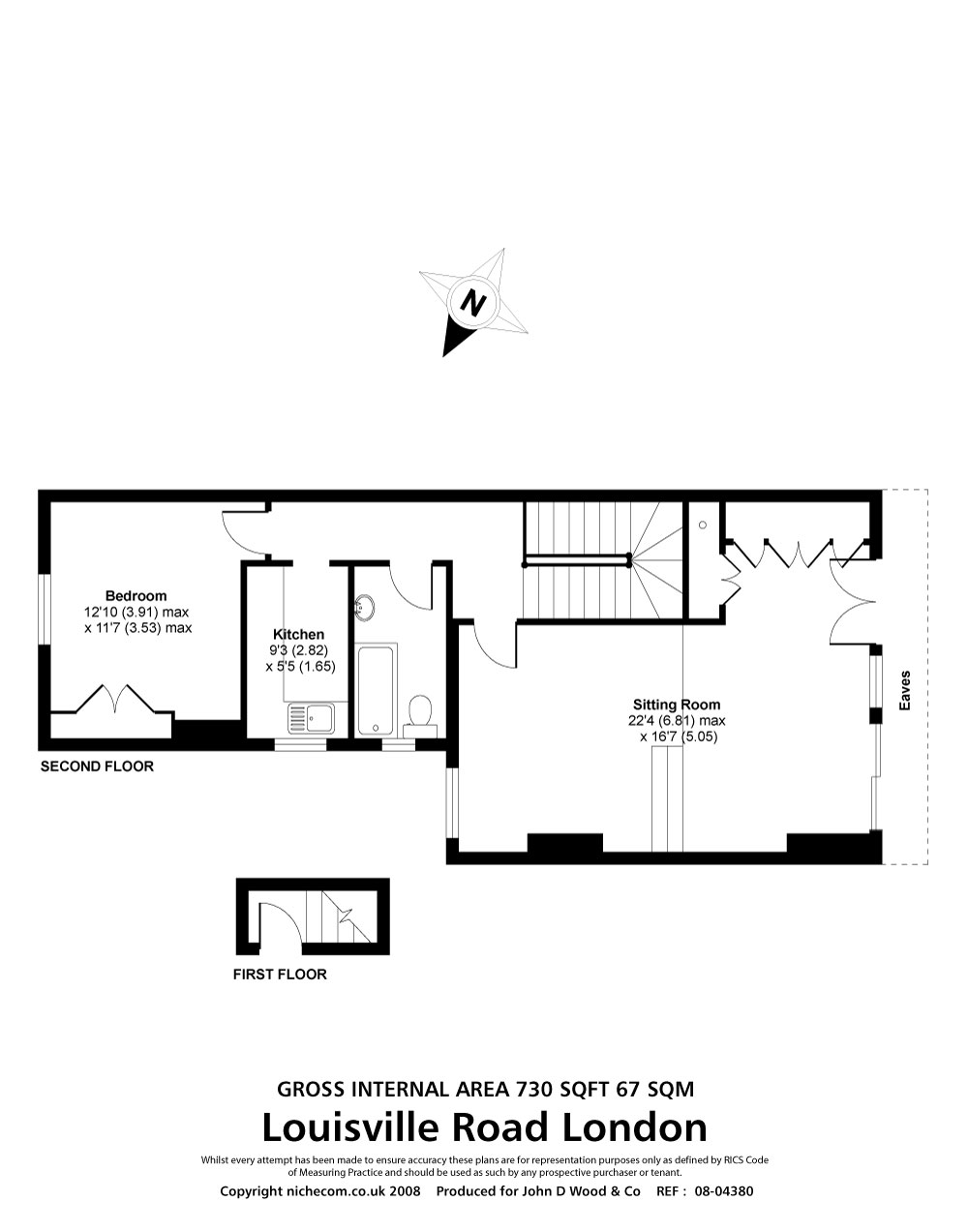 1 Bedrooms Flat to rent in Louisville Road, London SW17