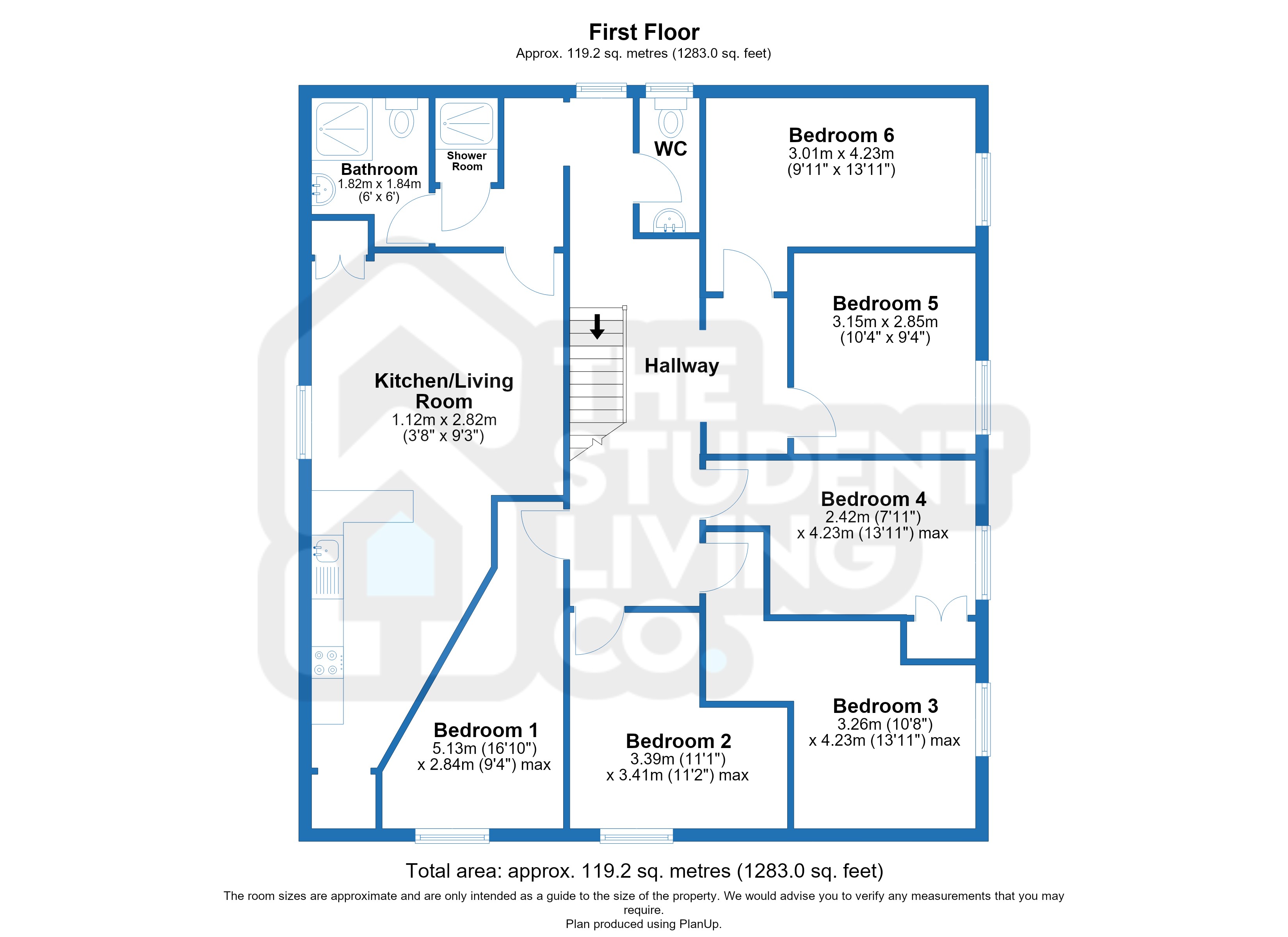 Flat B, 24, Annesley Grove, Nottingham floorplan
