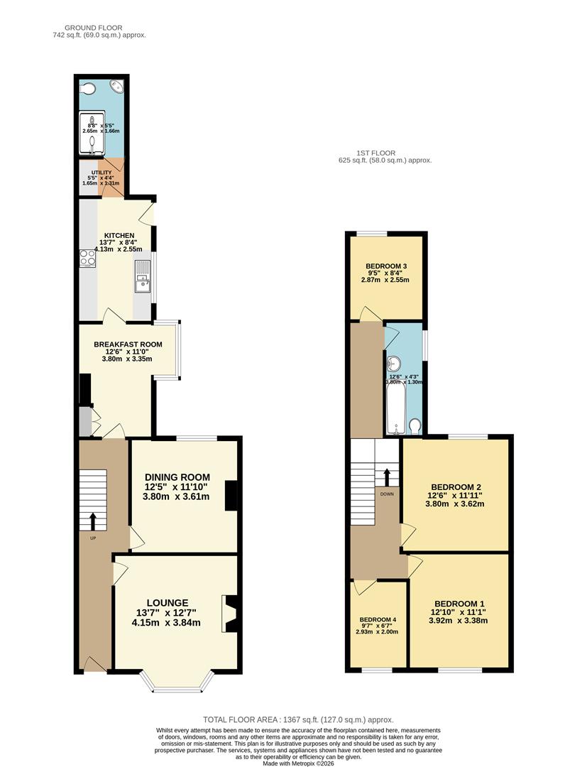 30, Hull Road, Withernsea floorplan