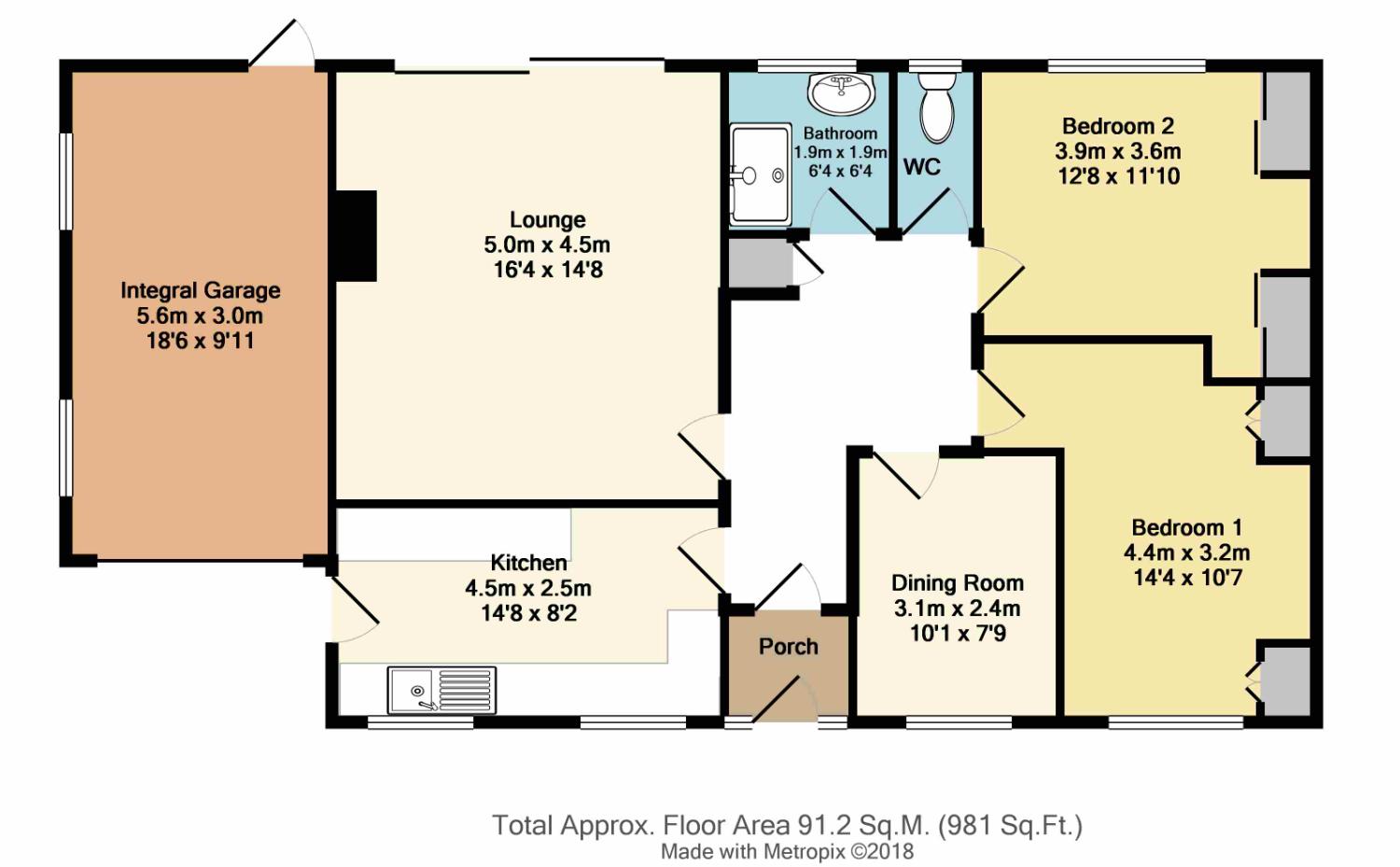 3 Bedrooms Bungalow for sale in London Street, New Whittington, Chesterfield, Derbyshire S43