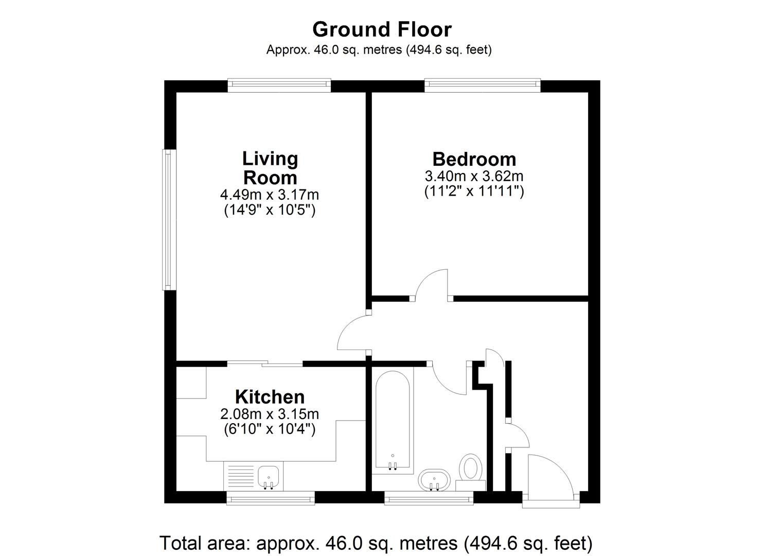 22, Moonrakers, Devizes floorplan