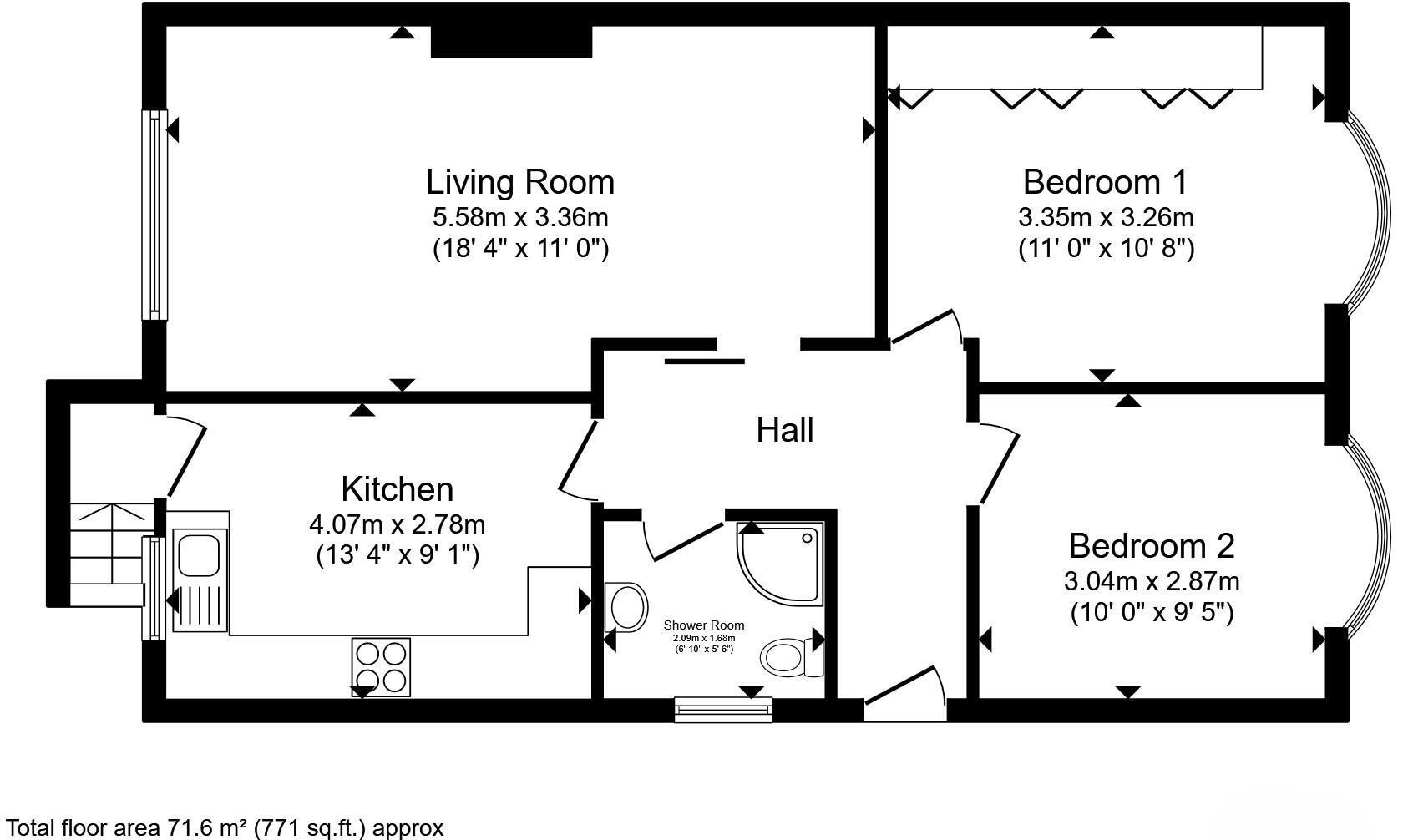 219, Nursery Road, Sheffield floorplan