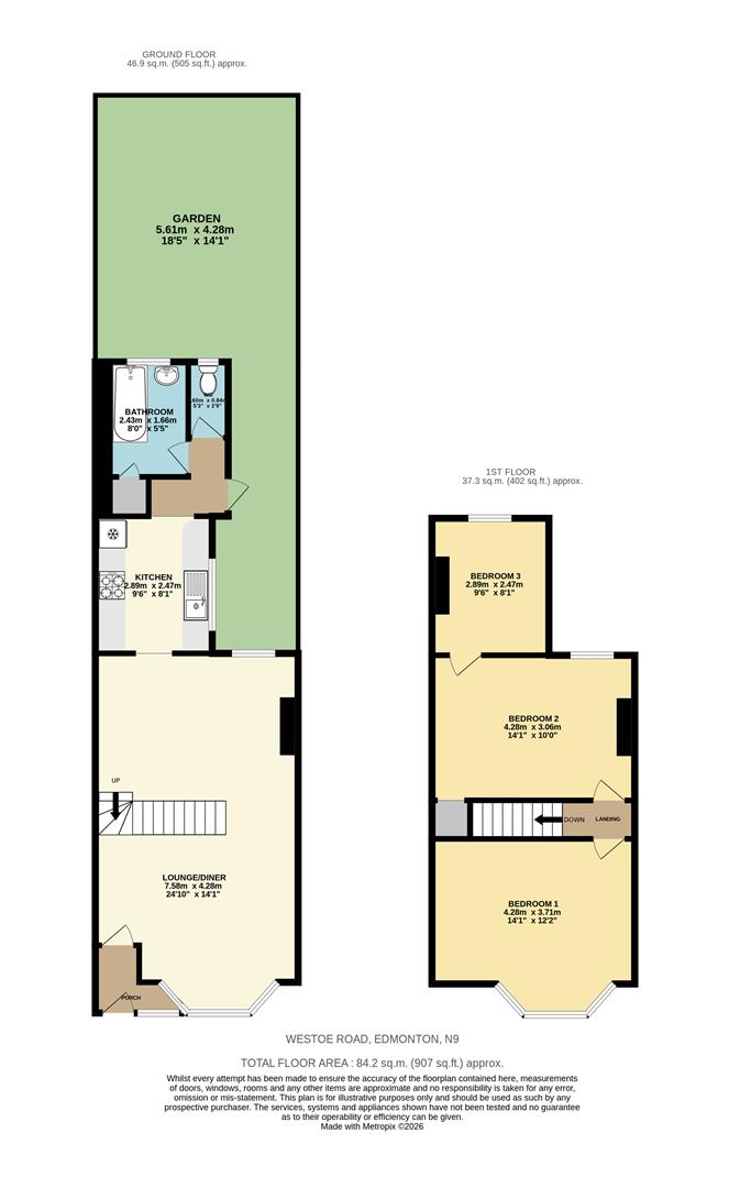 6, Westoe Road, London floorplan