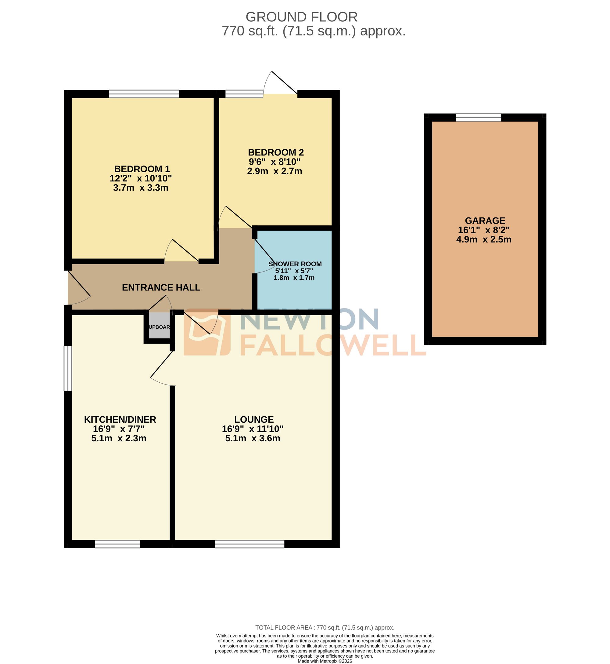15 Derwent Walk, Leicester floorplan