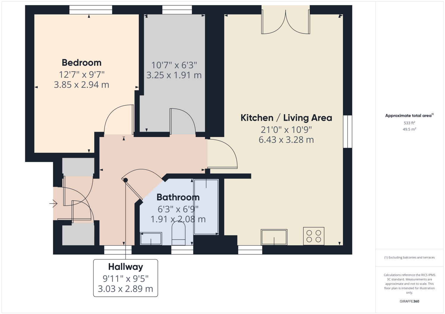 10F, Hyatt Close, Gloucester floorplan