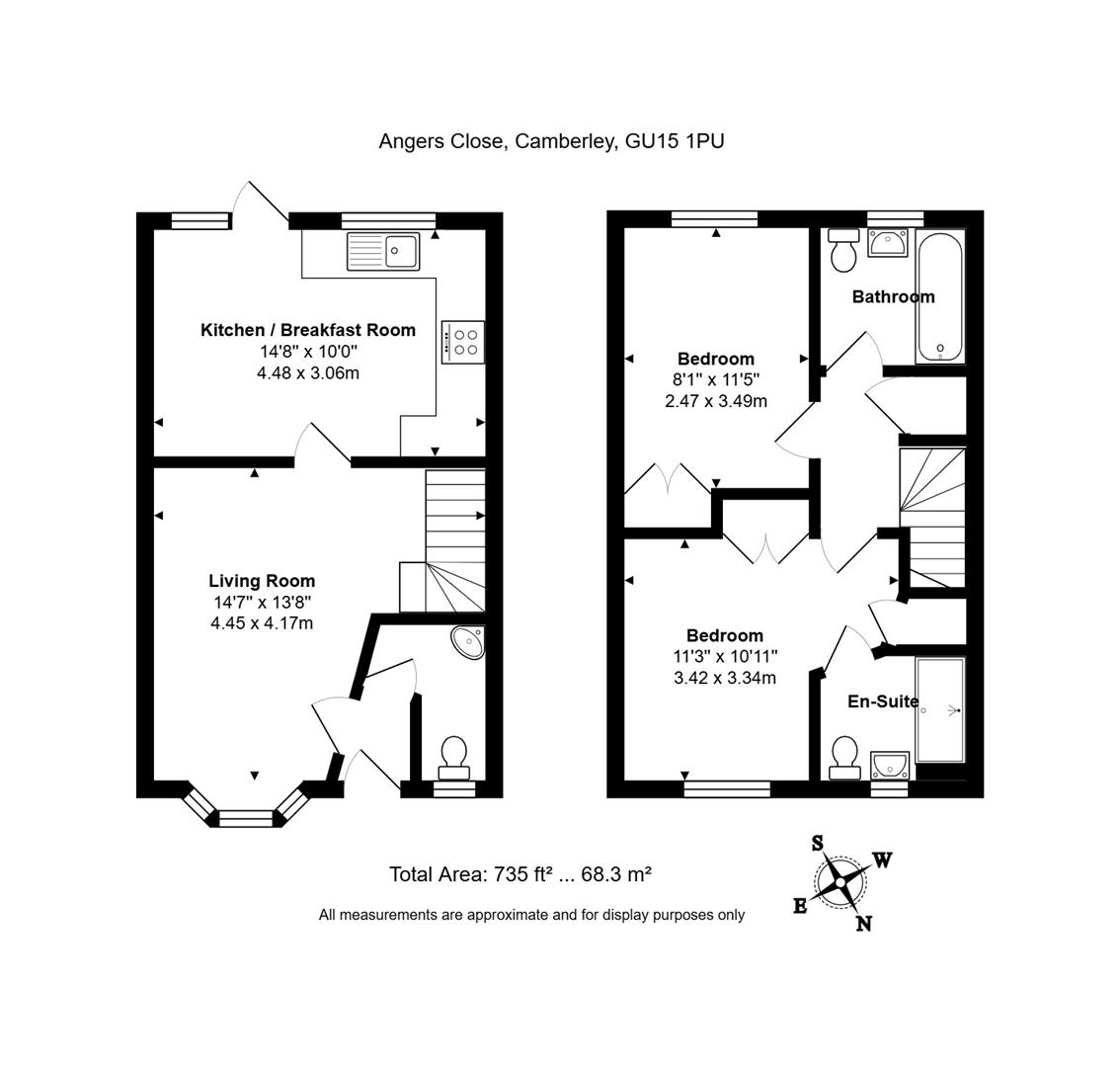 11, Angers Close, Camberley floorplan