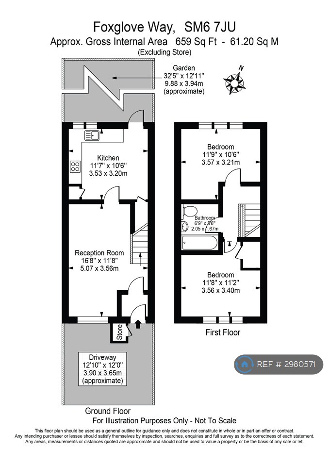 Foxglove Way, Wallington floorplan