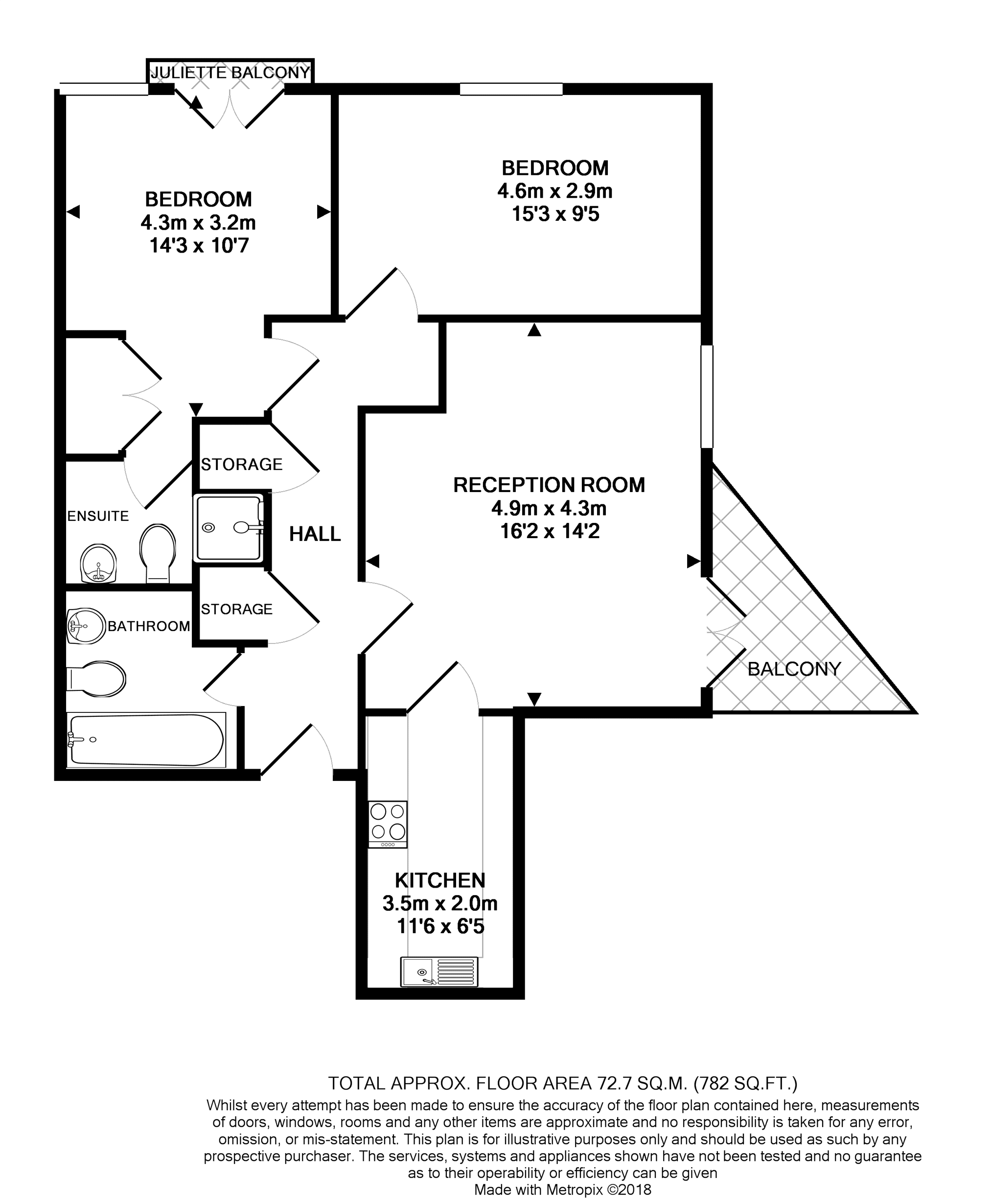 2 Bedrooms Flat to rent in Govett Avenue, Shepperton TW17