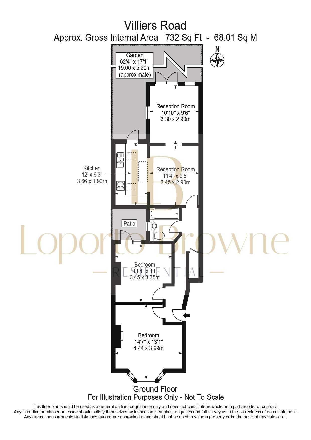 Villiers Road, London floorplan