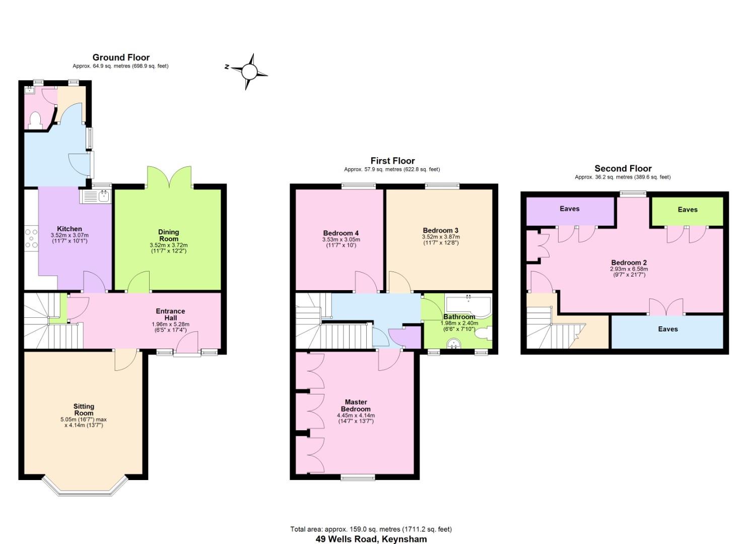49, Wellsway, Bristol floorplan