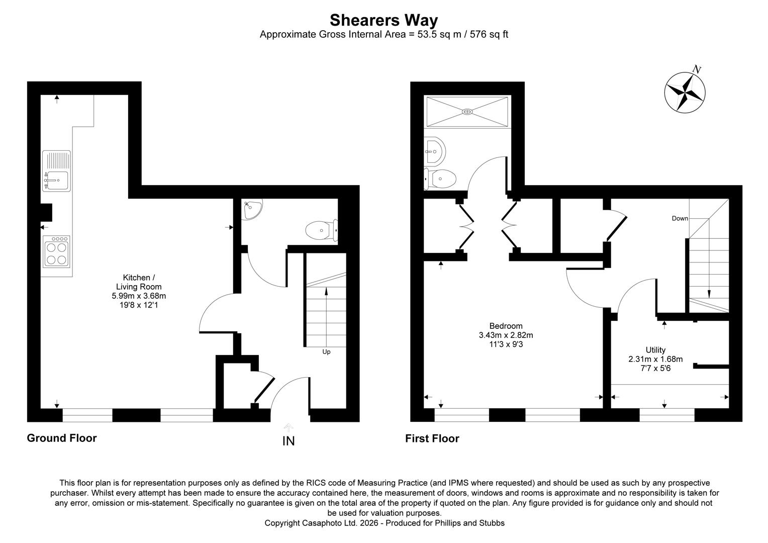 3, Shearers Way, Rye floorplan