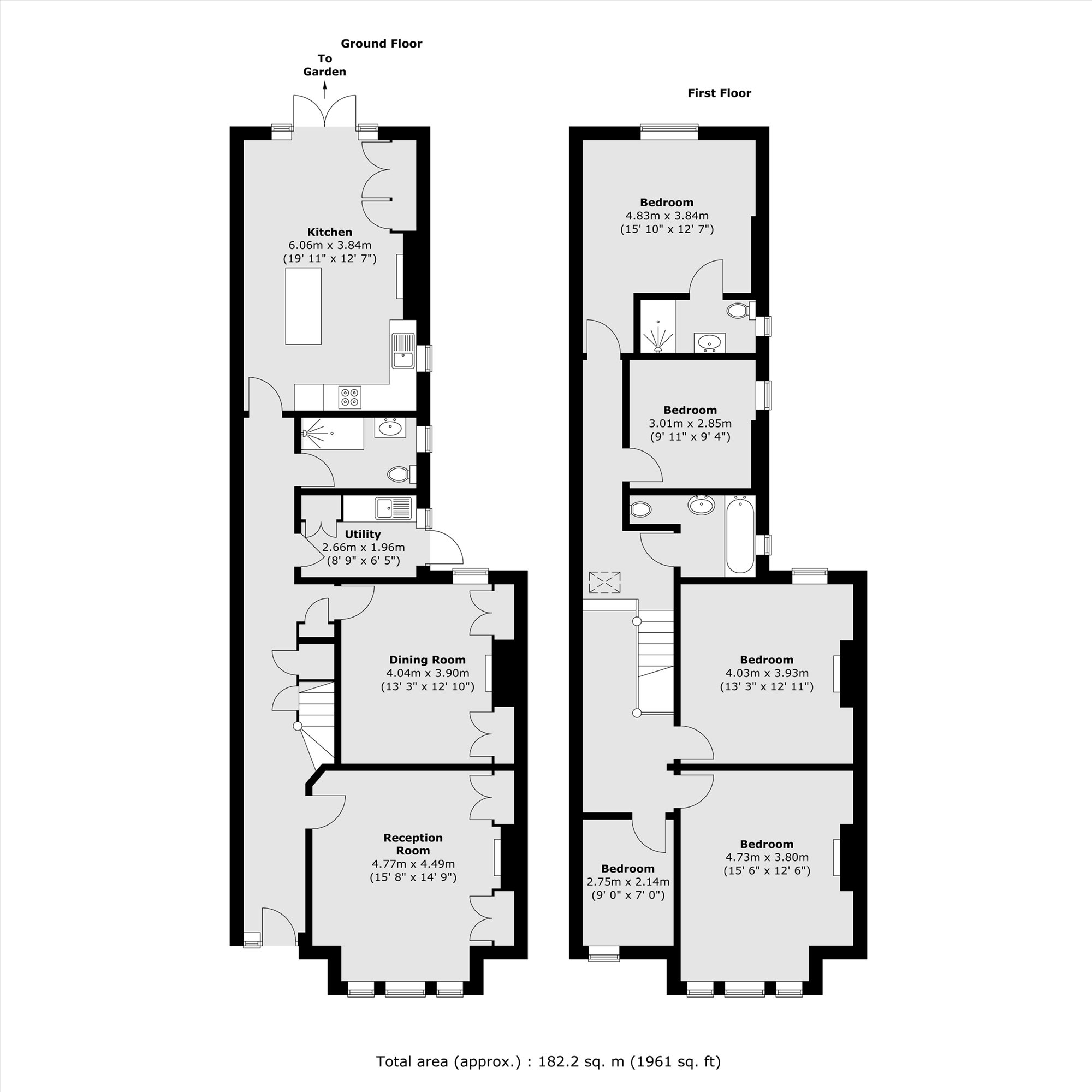 12, Lushington Road, London floorplan