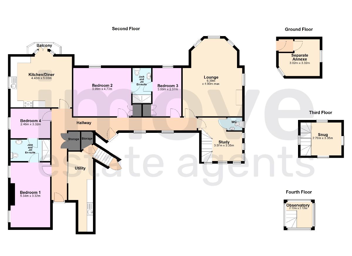 The Brunel Tower, The Manor House Apartments, Torquay floorplan